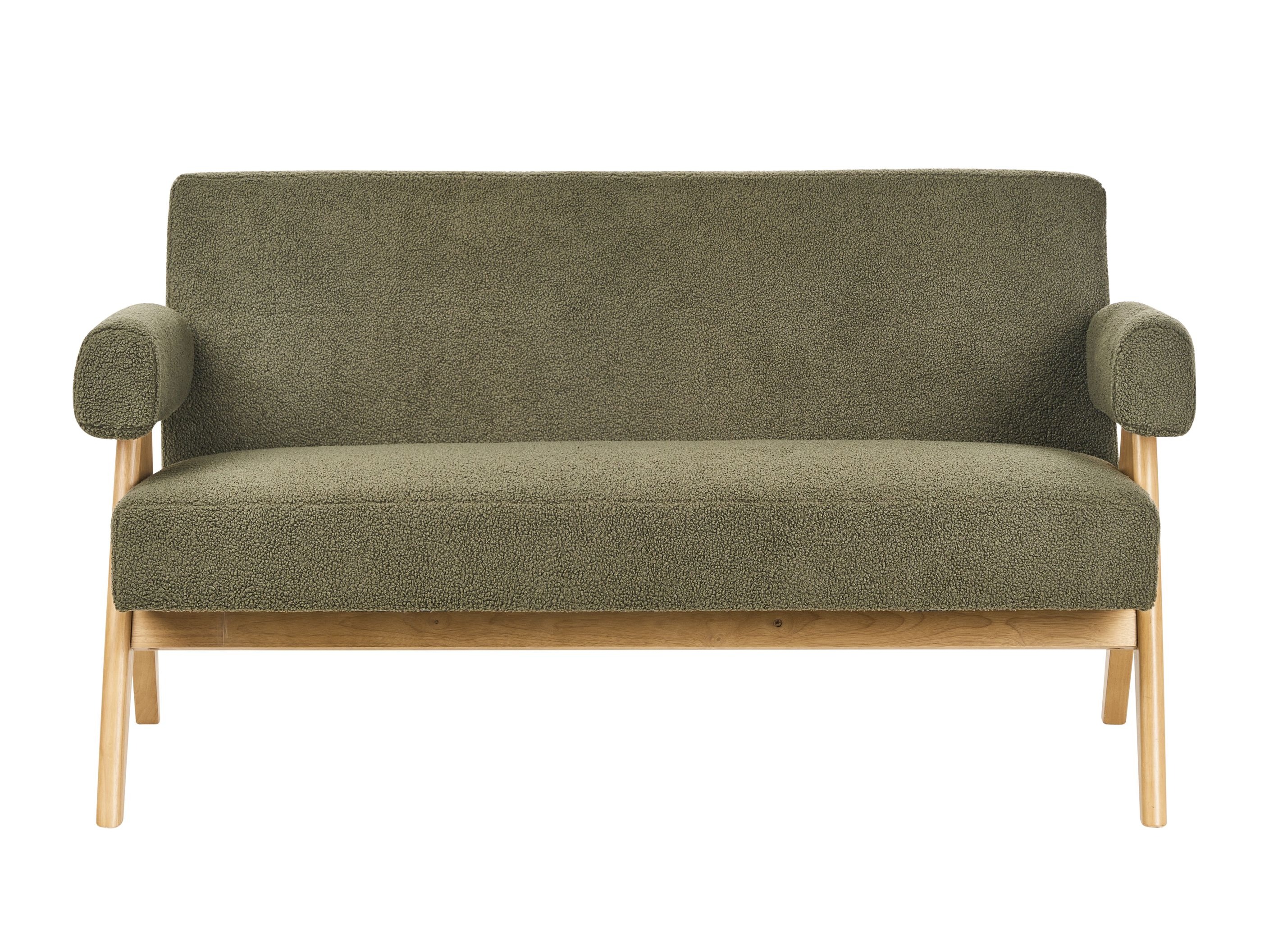 Komplet oblazinjenega pohištva Berwyn 2715 (Zelena + Svetel les)