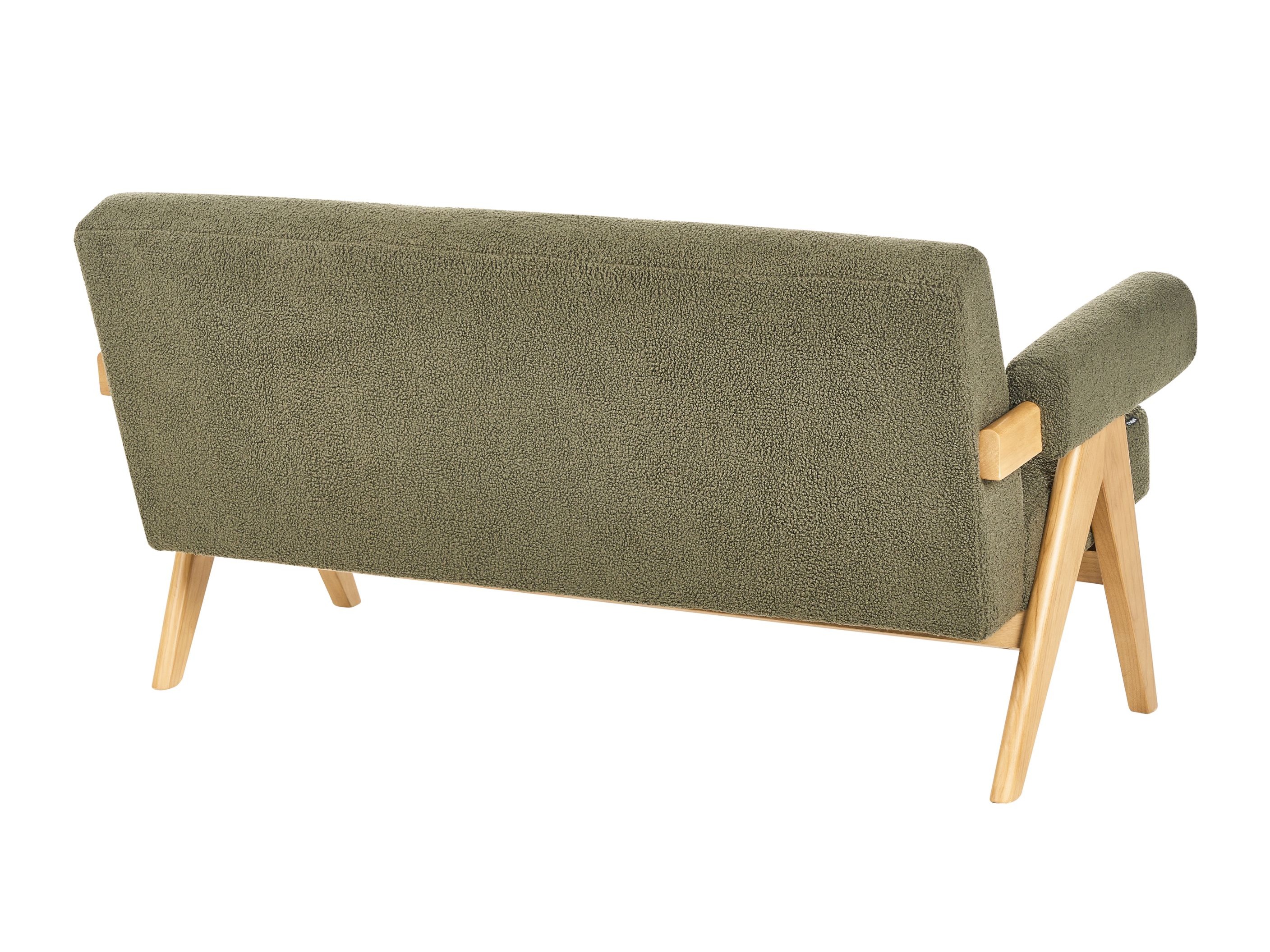 Komplet oblazinjenega pohištva Berwyn 2715 (Zelena + Svetel les)