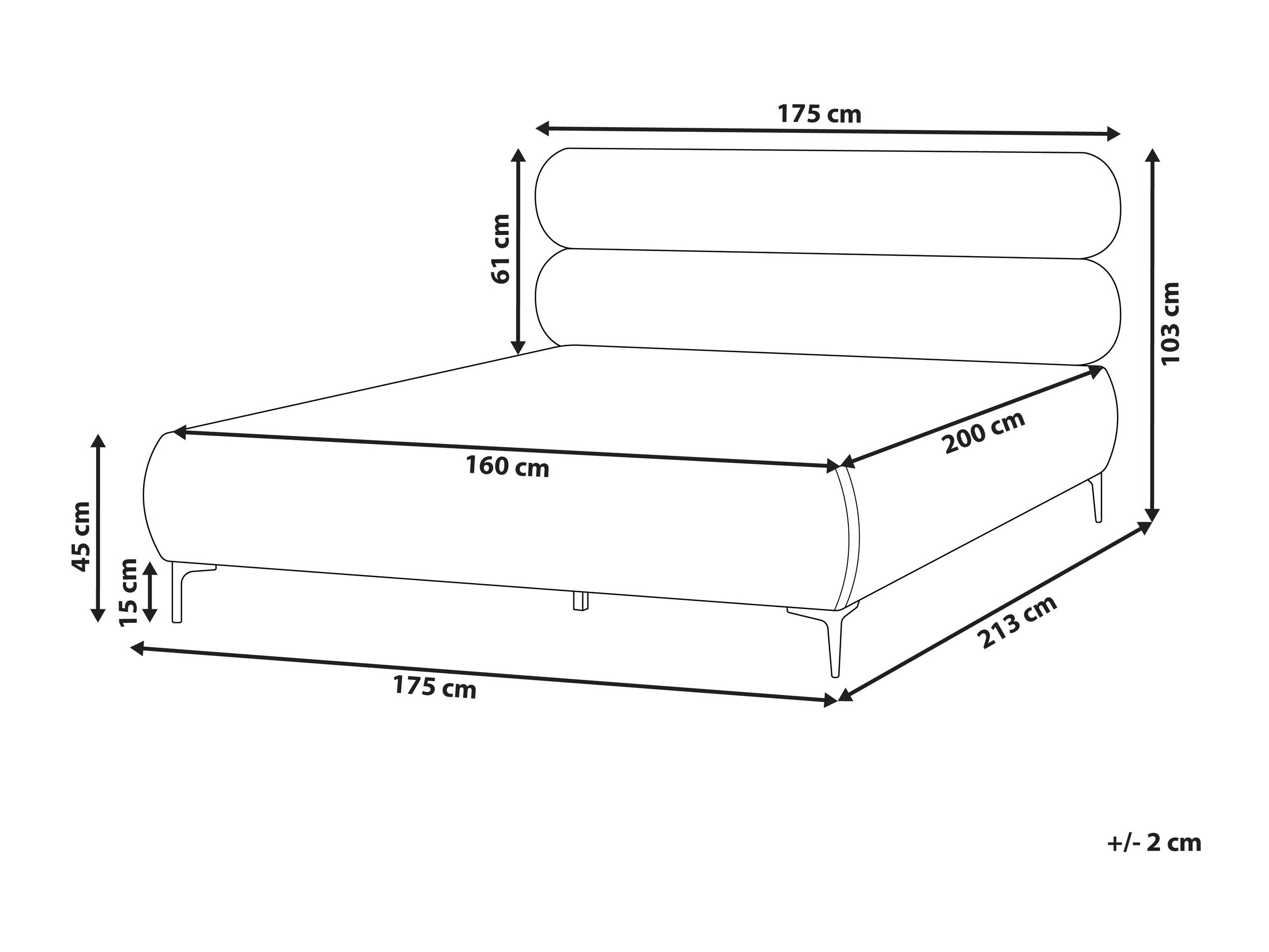 Postelja Berwyn 2717 (Svetlo bež)