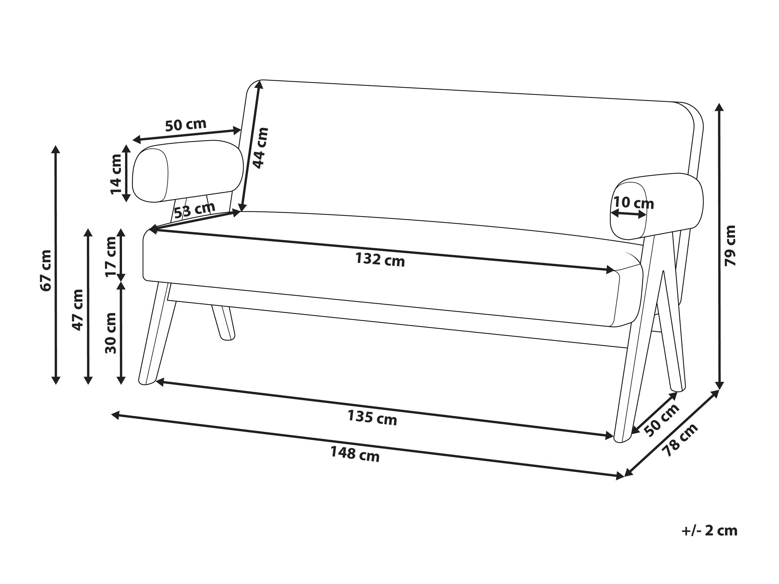 Klop z oblazinjenjem Berwyn 2713 (Črna + Svetel les)