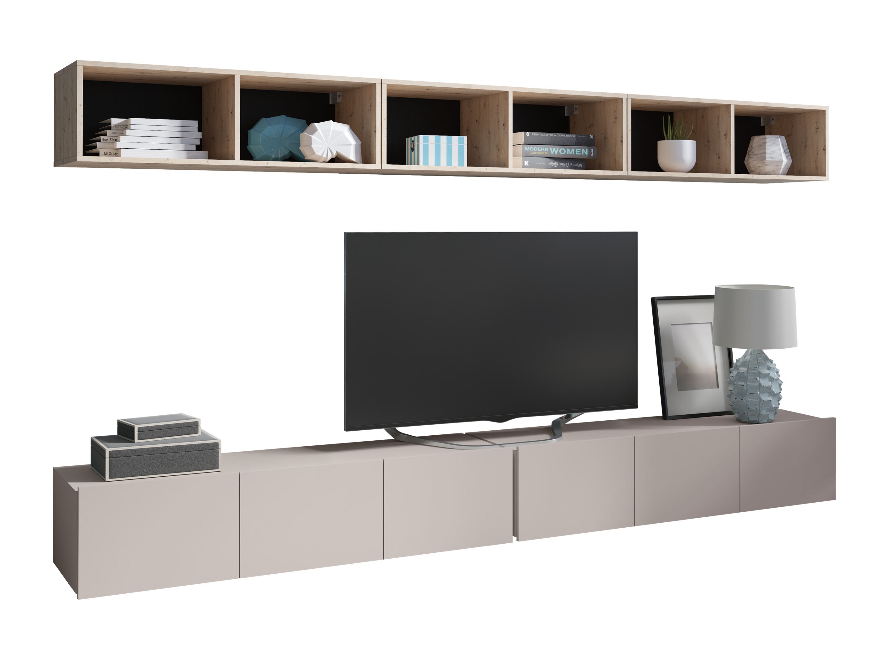 Komplet za dnevno sobo Remus XXXIII (Kašmir + Artisan hrast)