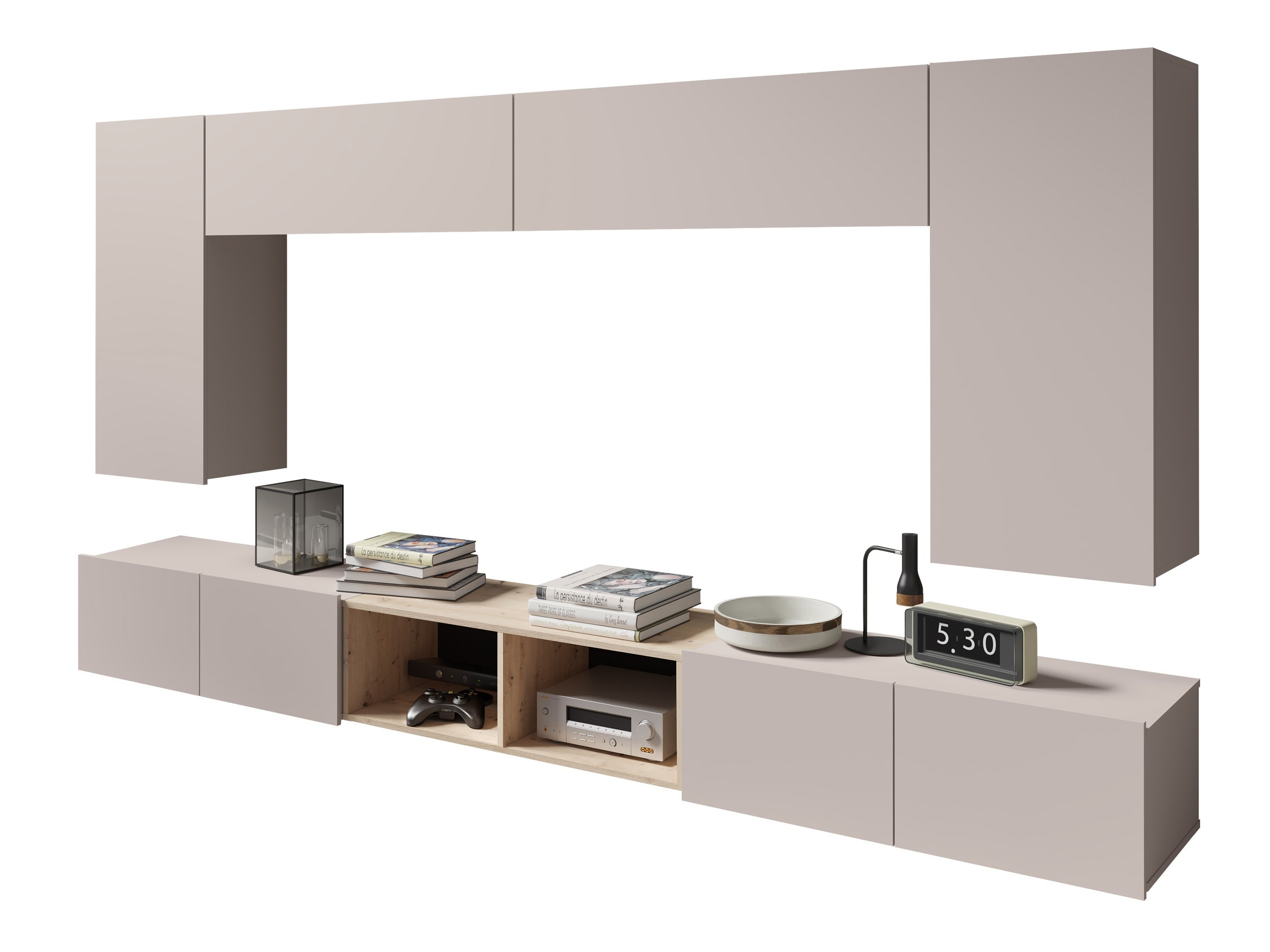 Komplet za dnevno sobo Tivdalu 143 (Kašmir + Artisan hrast)