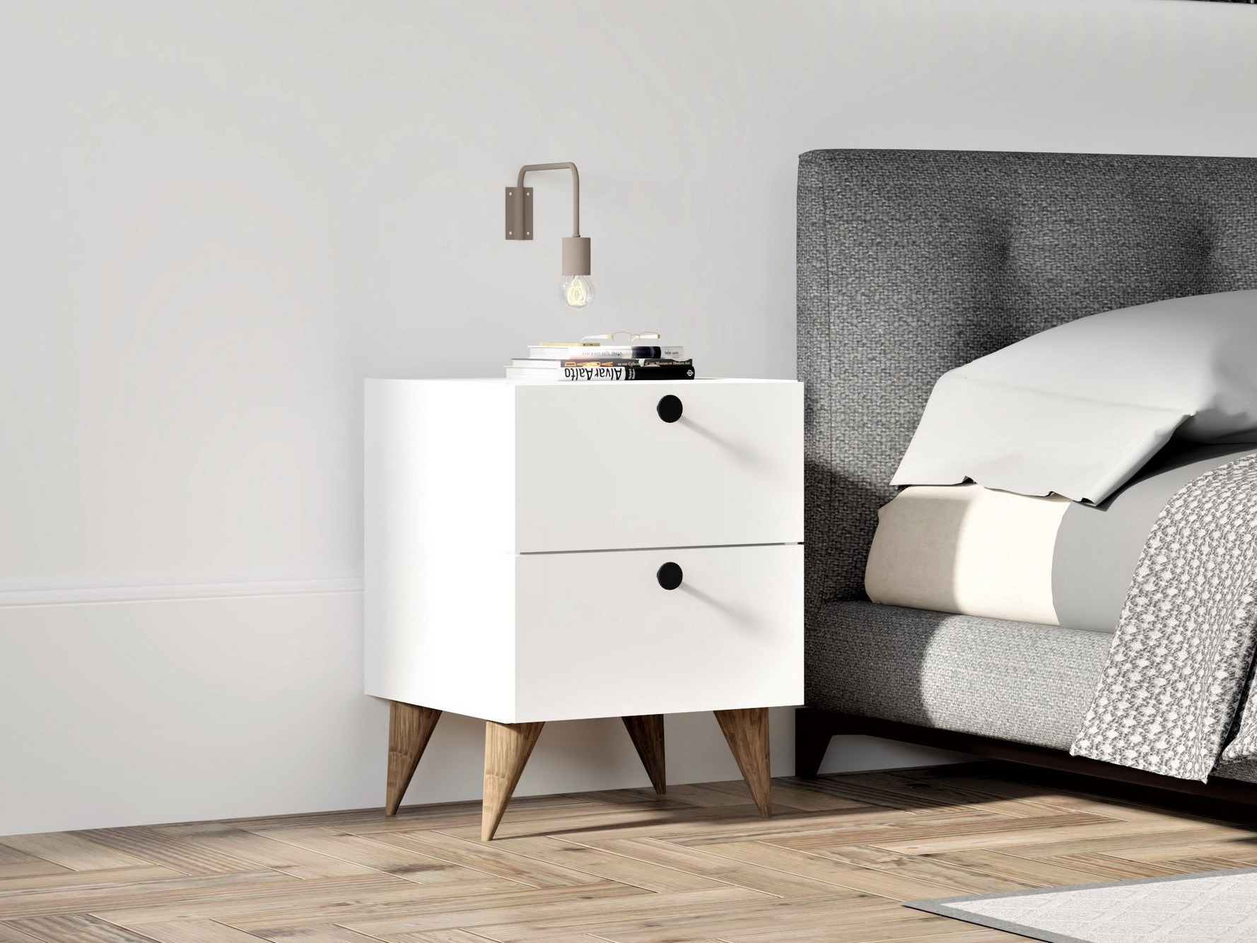 Nočna omarica Kailua 2594 (Bela)