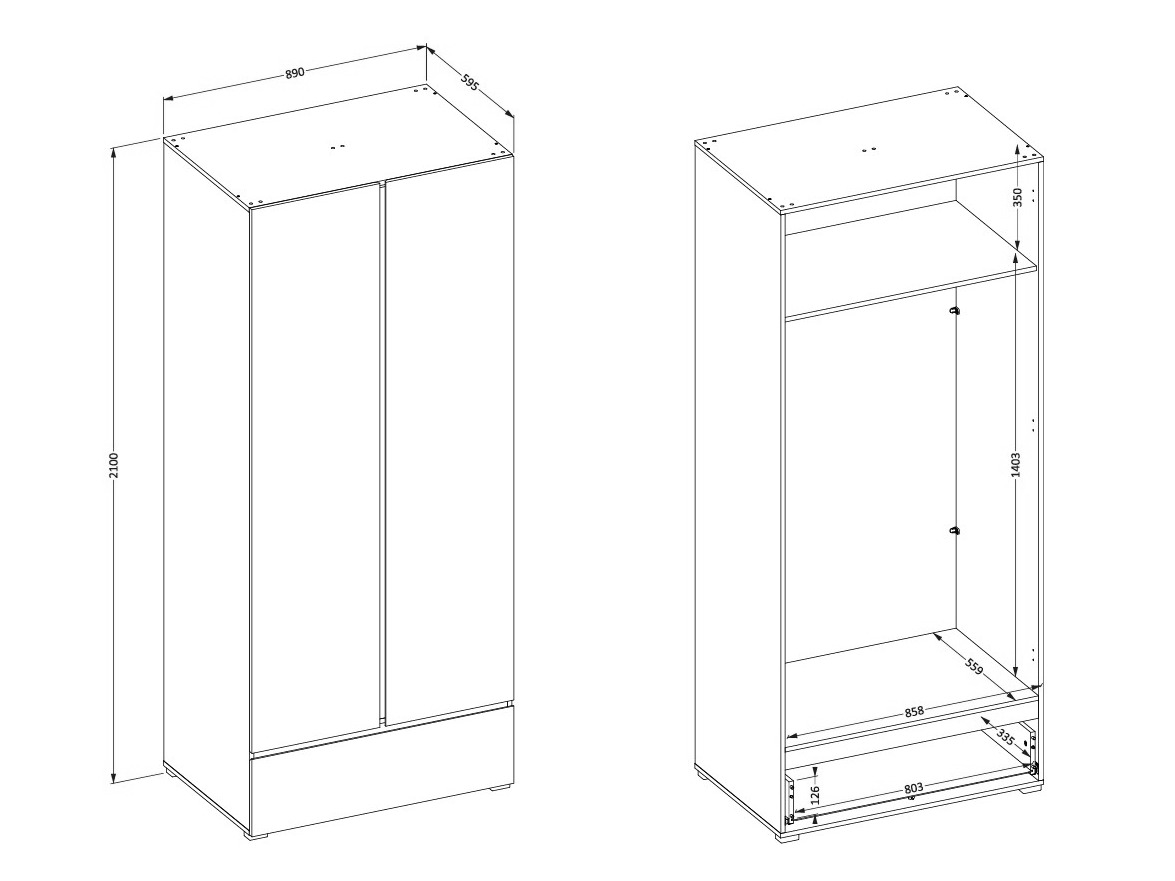 Garderobna omara Alfere 118 (Congo)