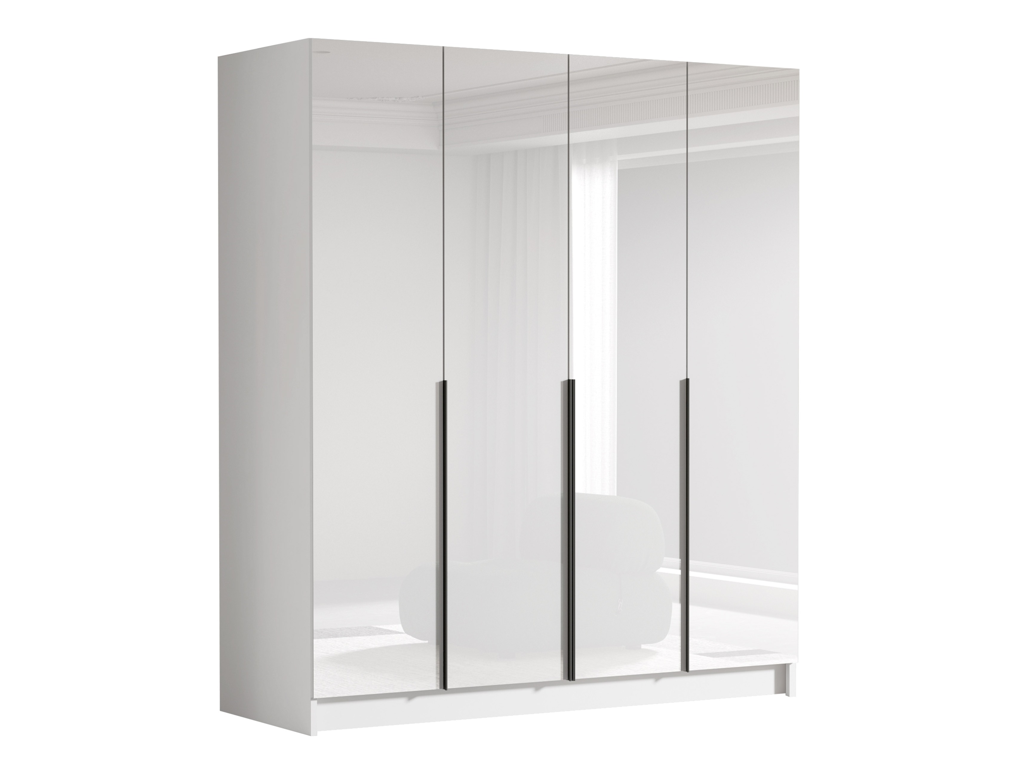 Garderobna omara Atlanta 176 (Črna)