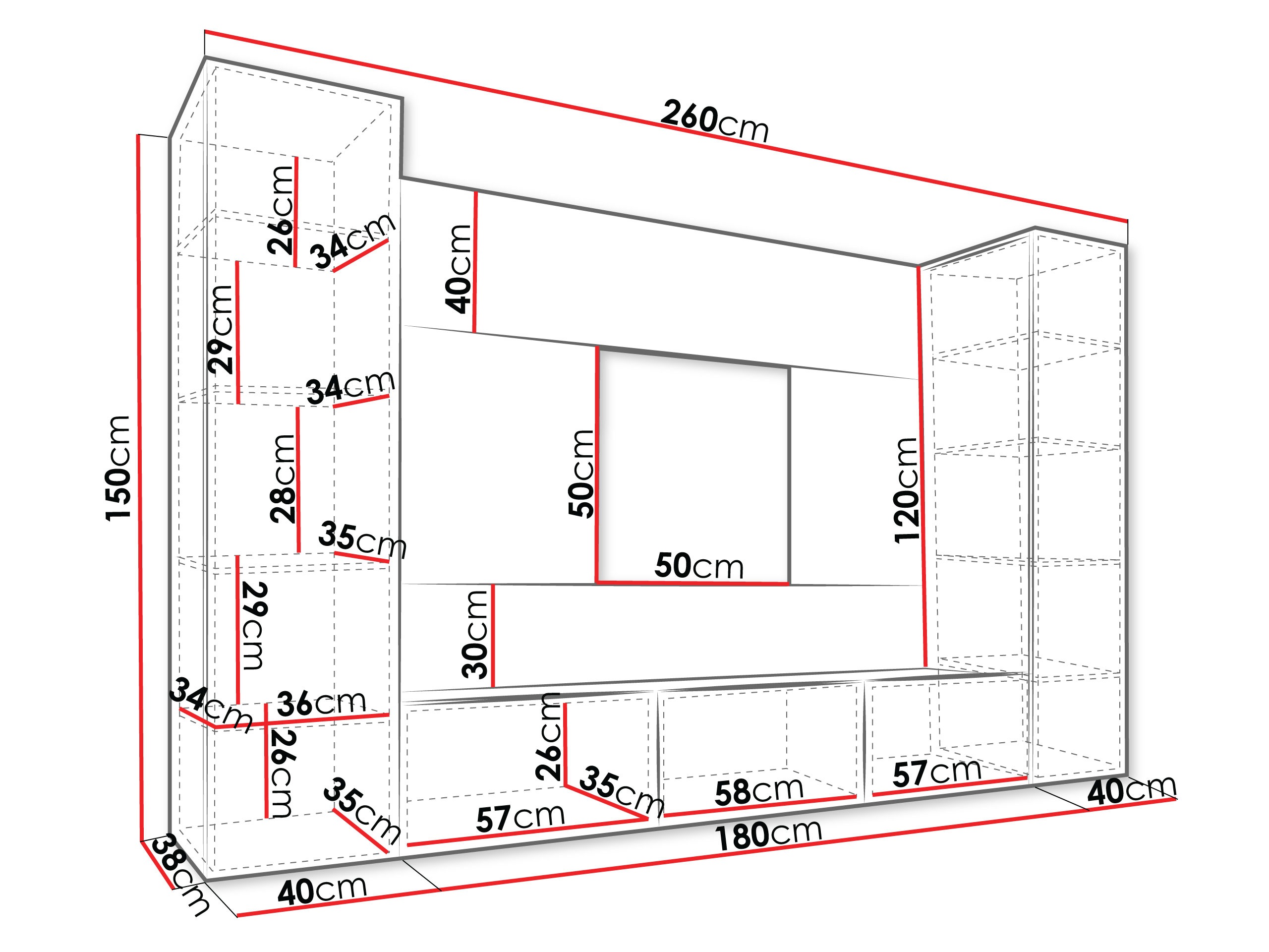 Komplet za dnevno sobo Comfivo Salix V (Bela + Beli marmor)