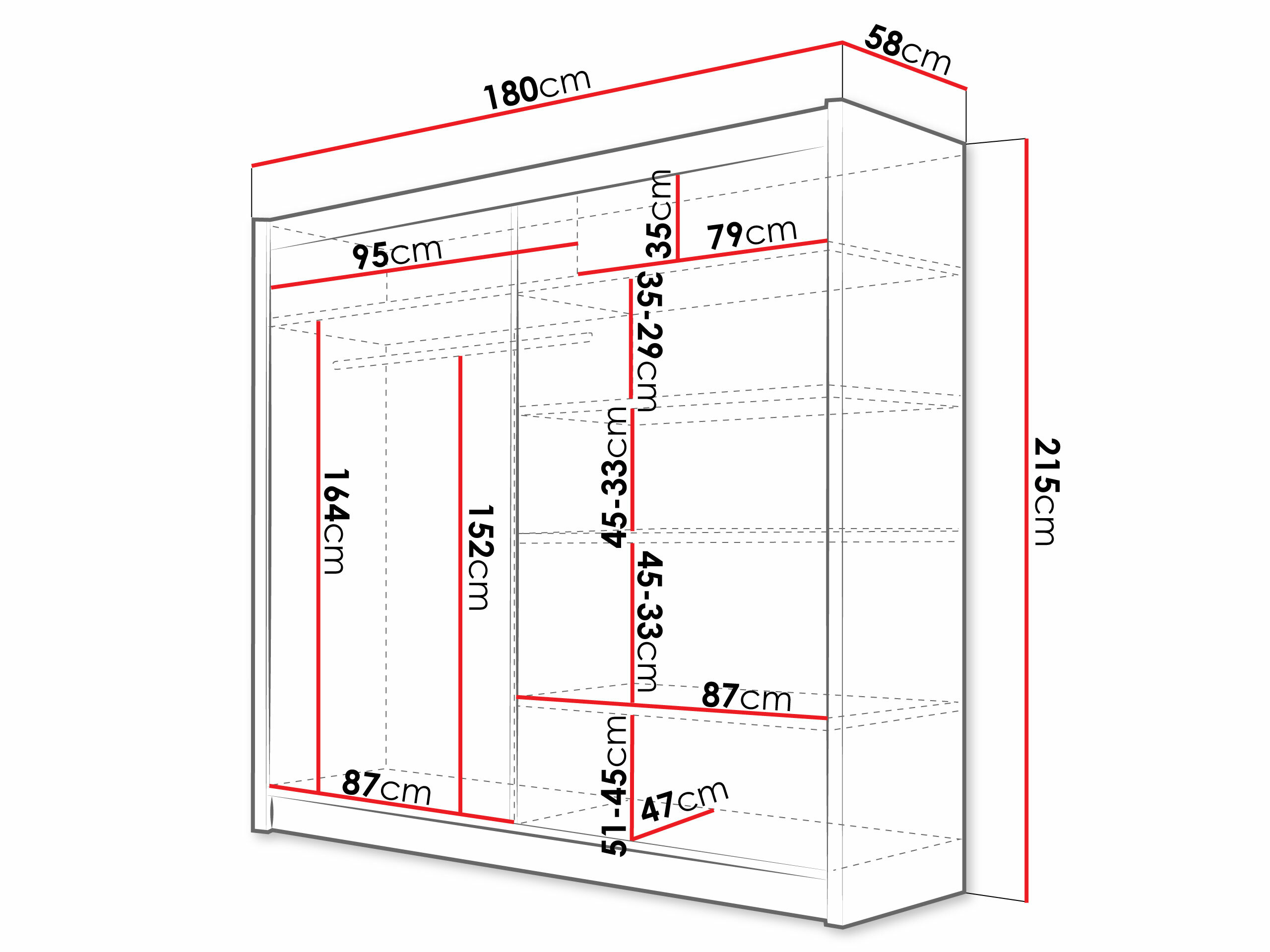 Garderobna omara Closico 126 (Bela)