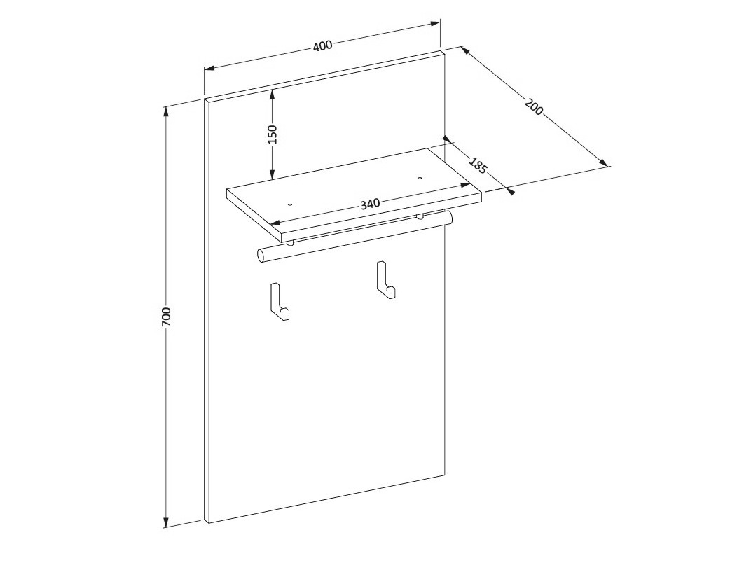 Obešalnik Alfere 114 (Congo)