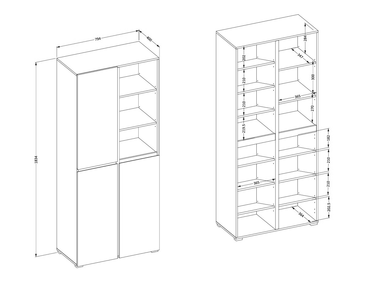 Regal za čevlje Alfere 116 (Bela)