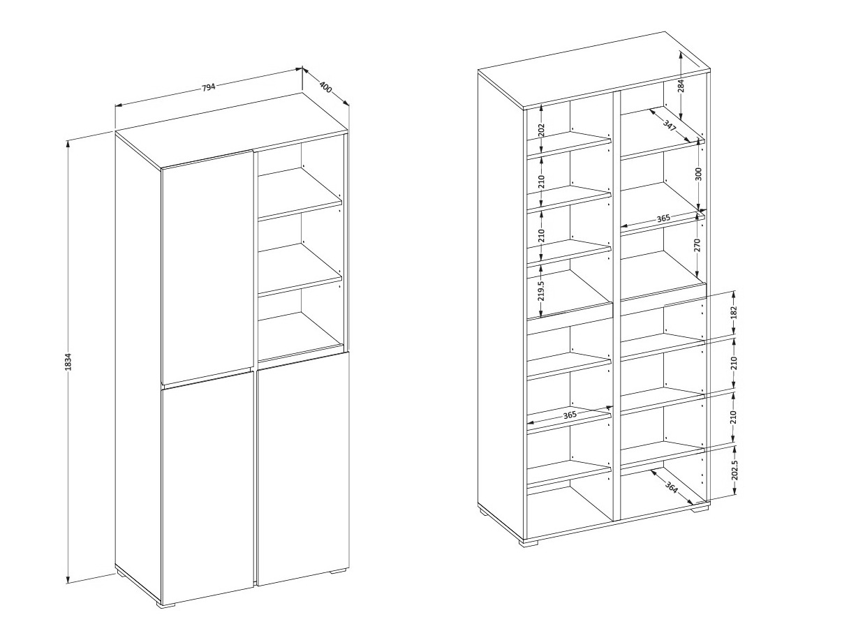 Regal za čevlje Alfere 116 (Congo)