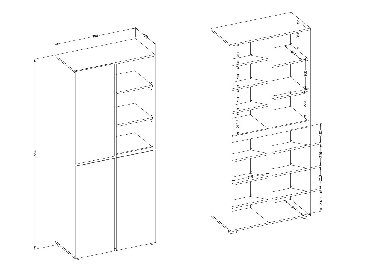 Regal za čevlje Alfere 116 (Zelena)