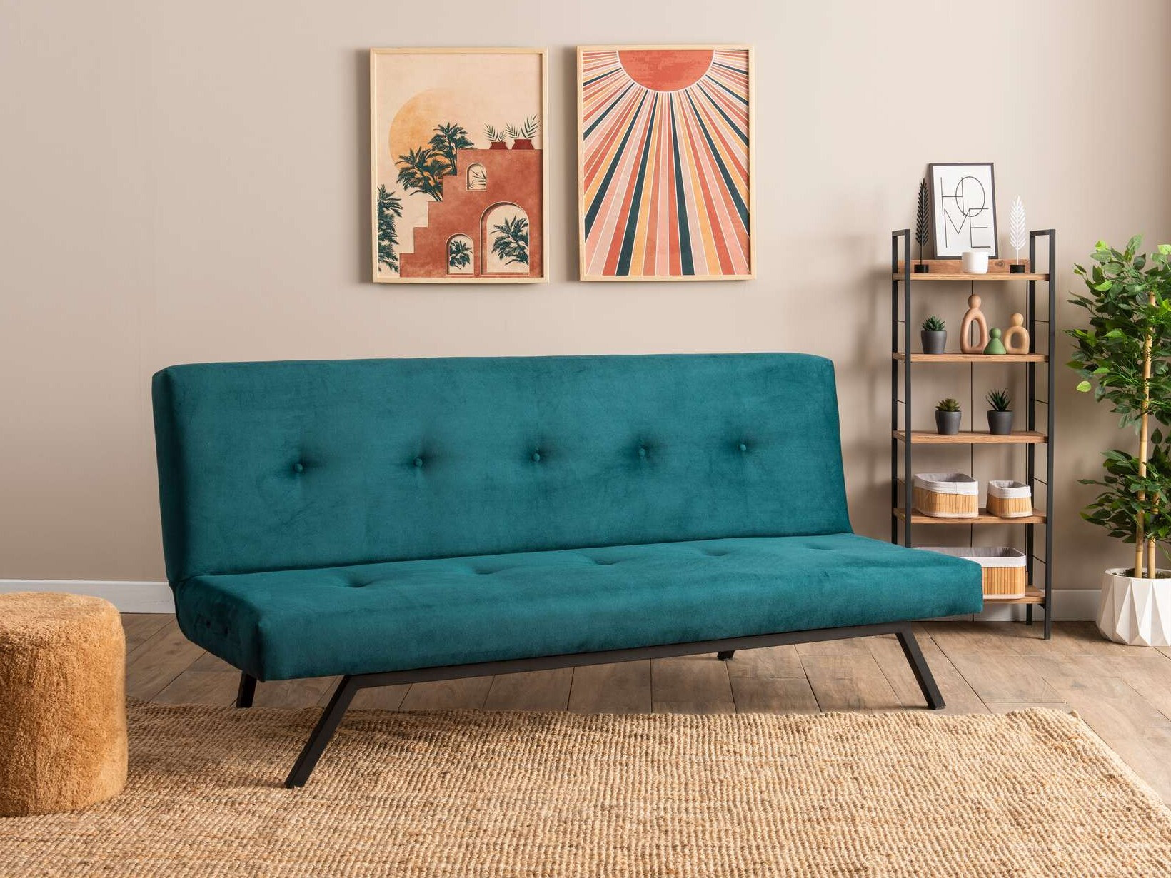 Raztegljiv kavč Altadena 300 (Turkizna)