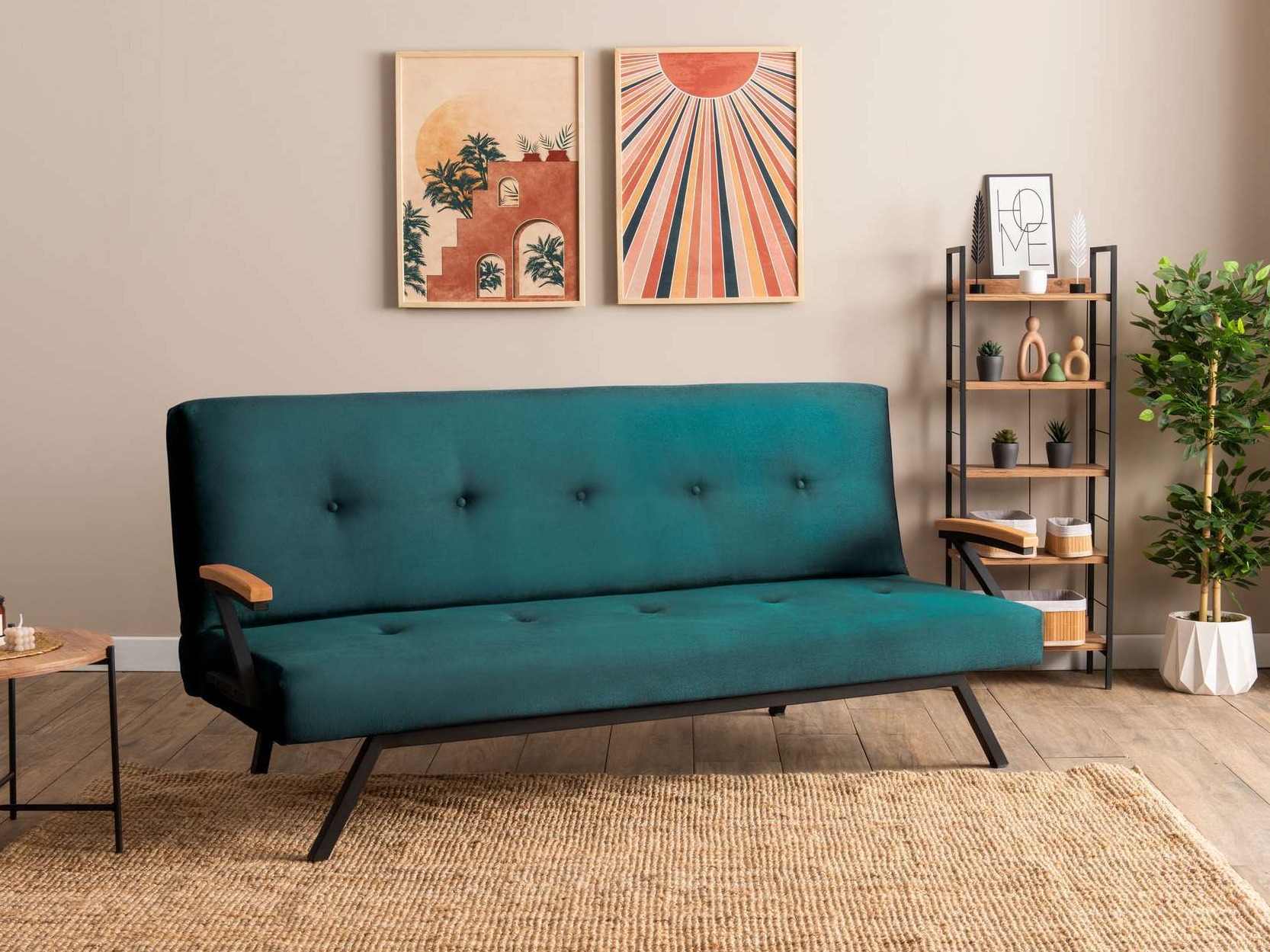 Raztegljiv kavč Altadena 604 (Turkizna)