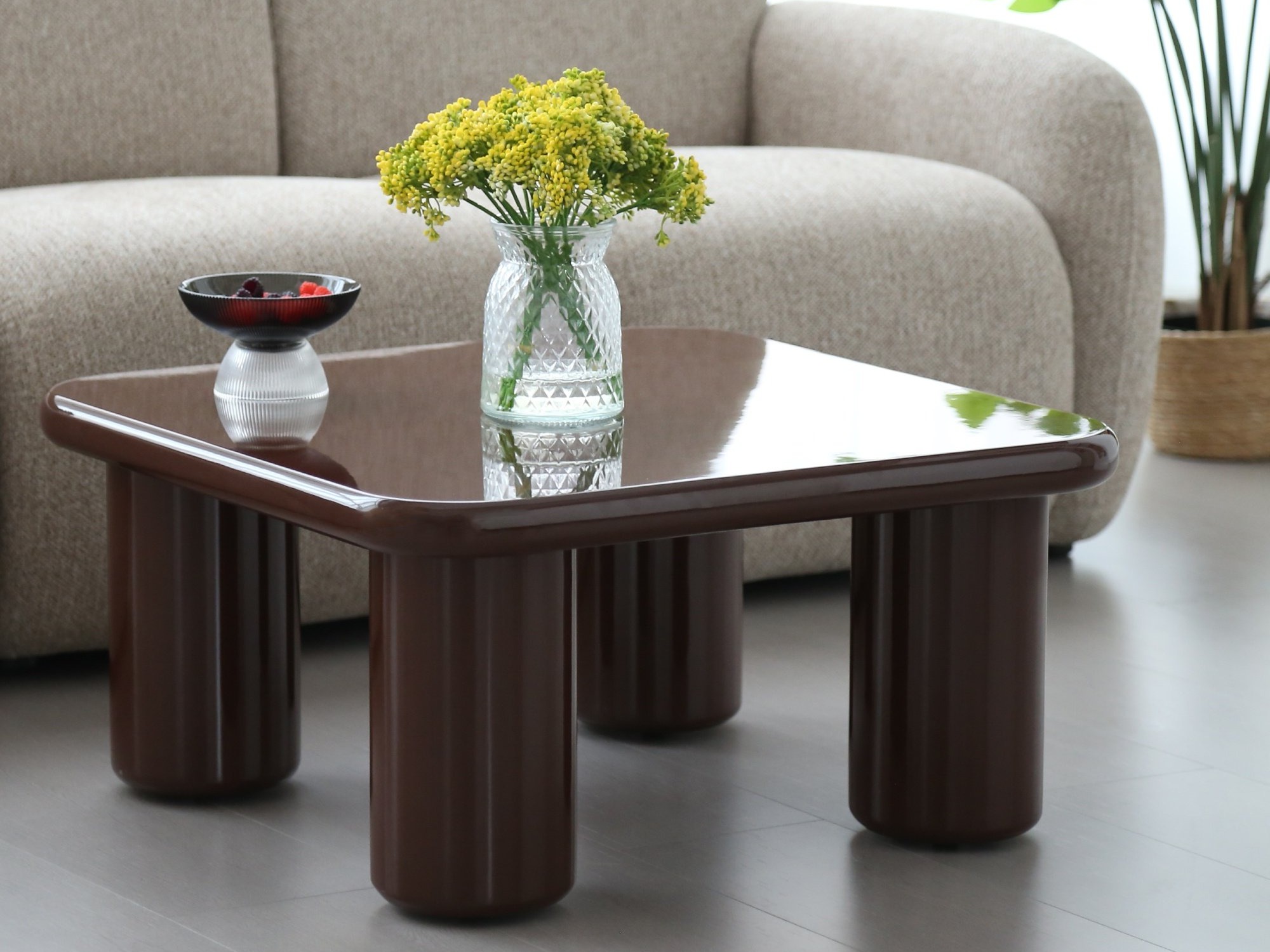 Klubska mizica Burleson 331 (Rjava)