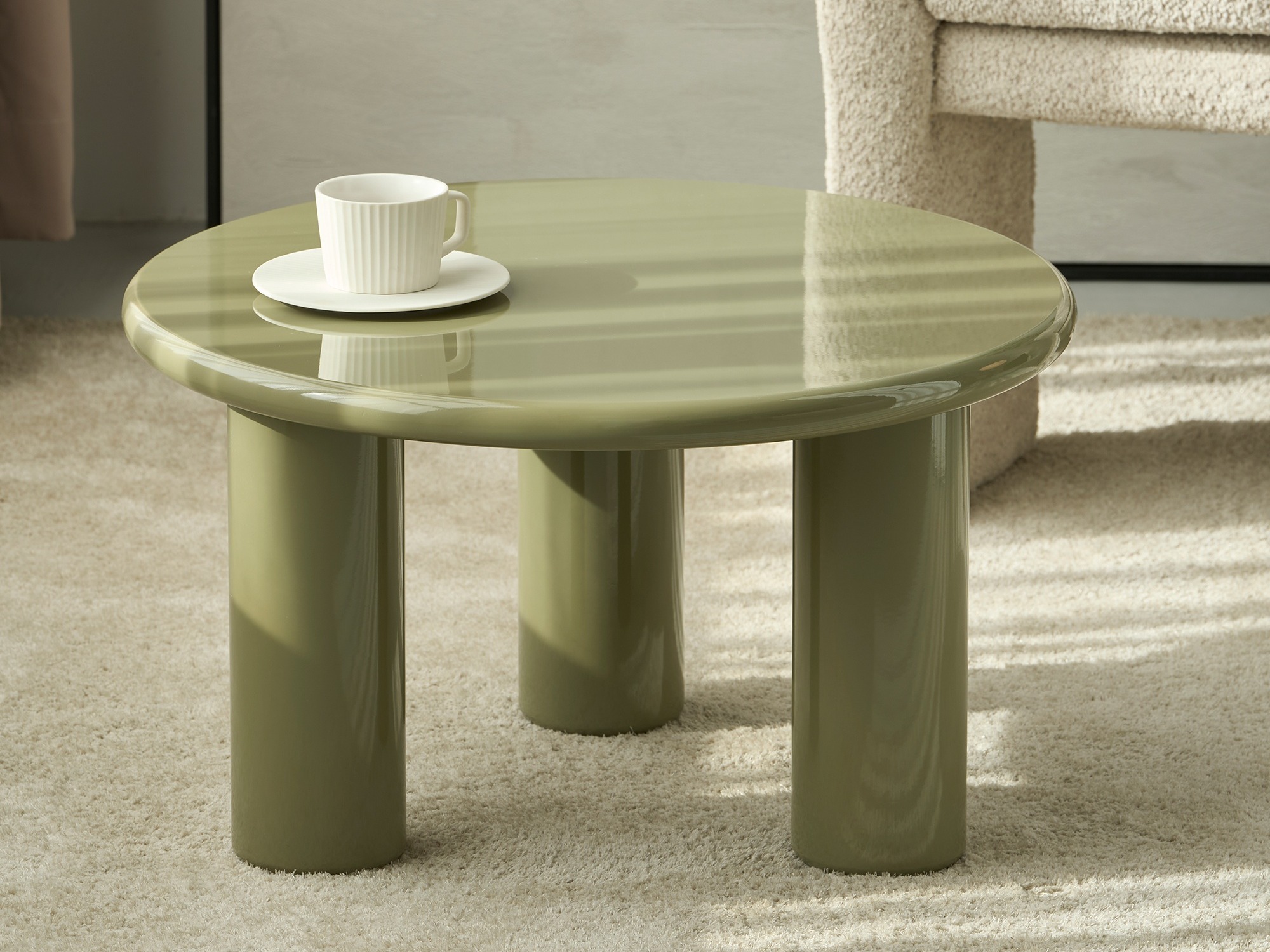 Klubska mizica Burleson 493 (Sijaj zelena)