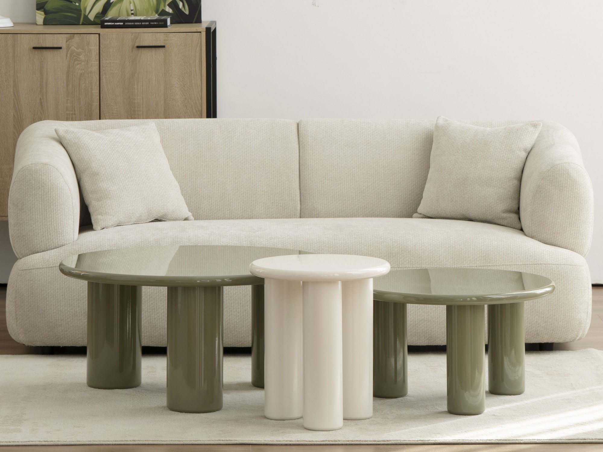 Klubska mizica Burleson 493 (Sijaj zelena)