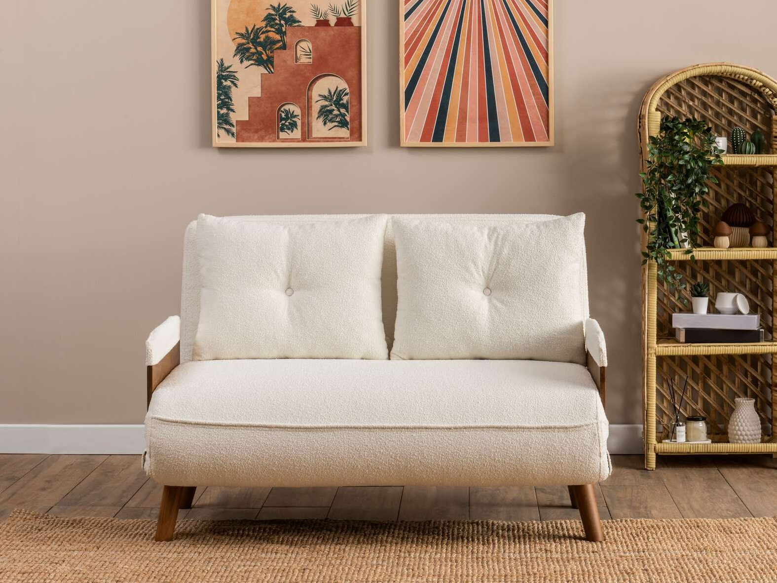 Raztegljiv kavč Altadena 606 (Bela)