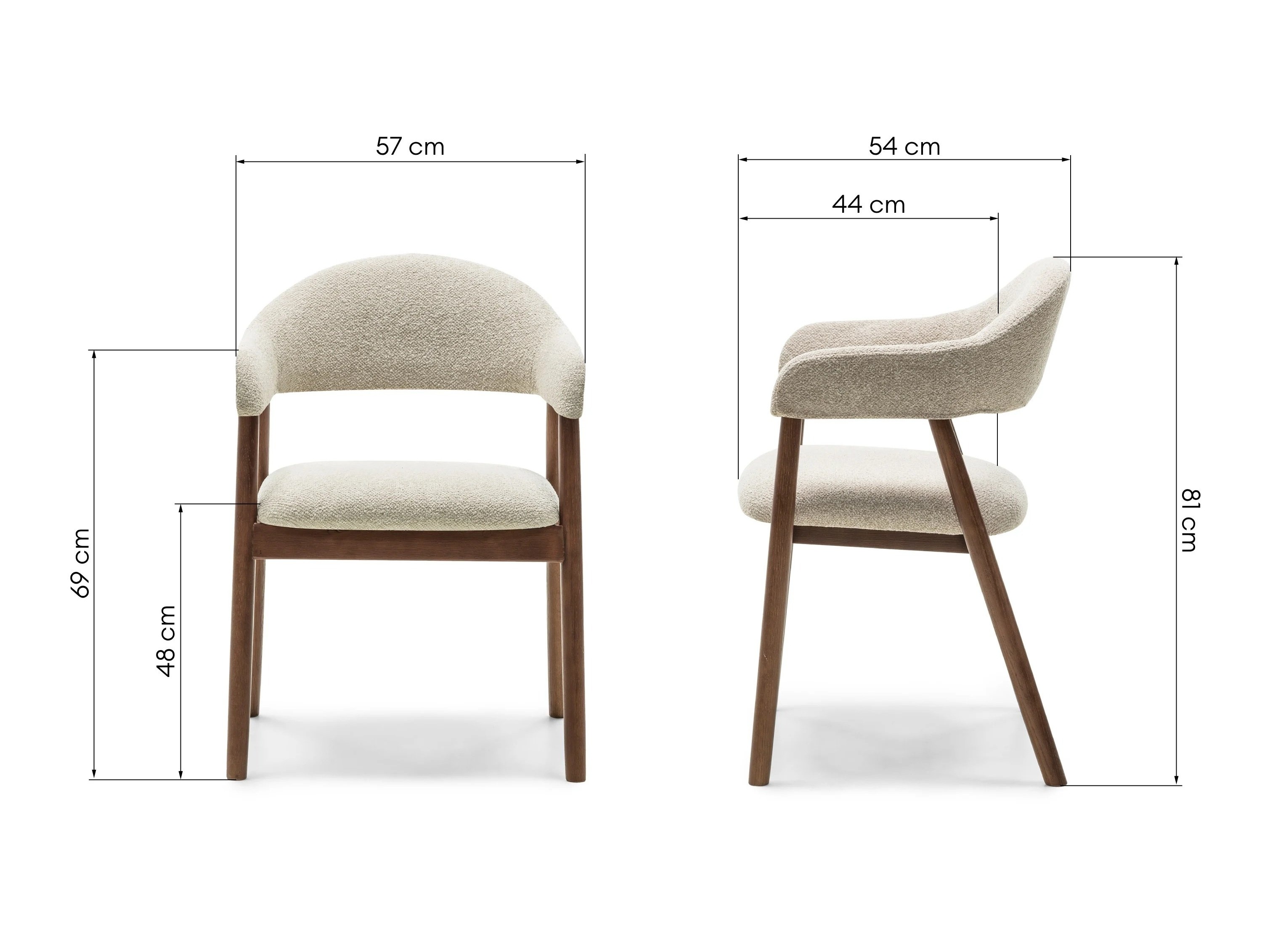 Stol Burleson 330 (Bež + Oreh)
