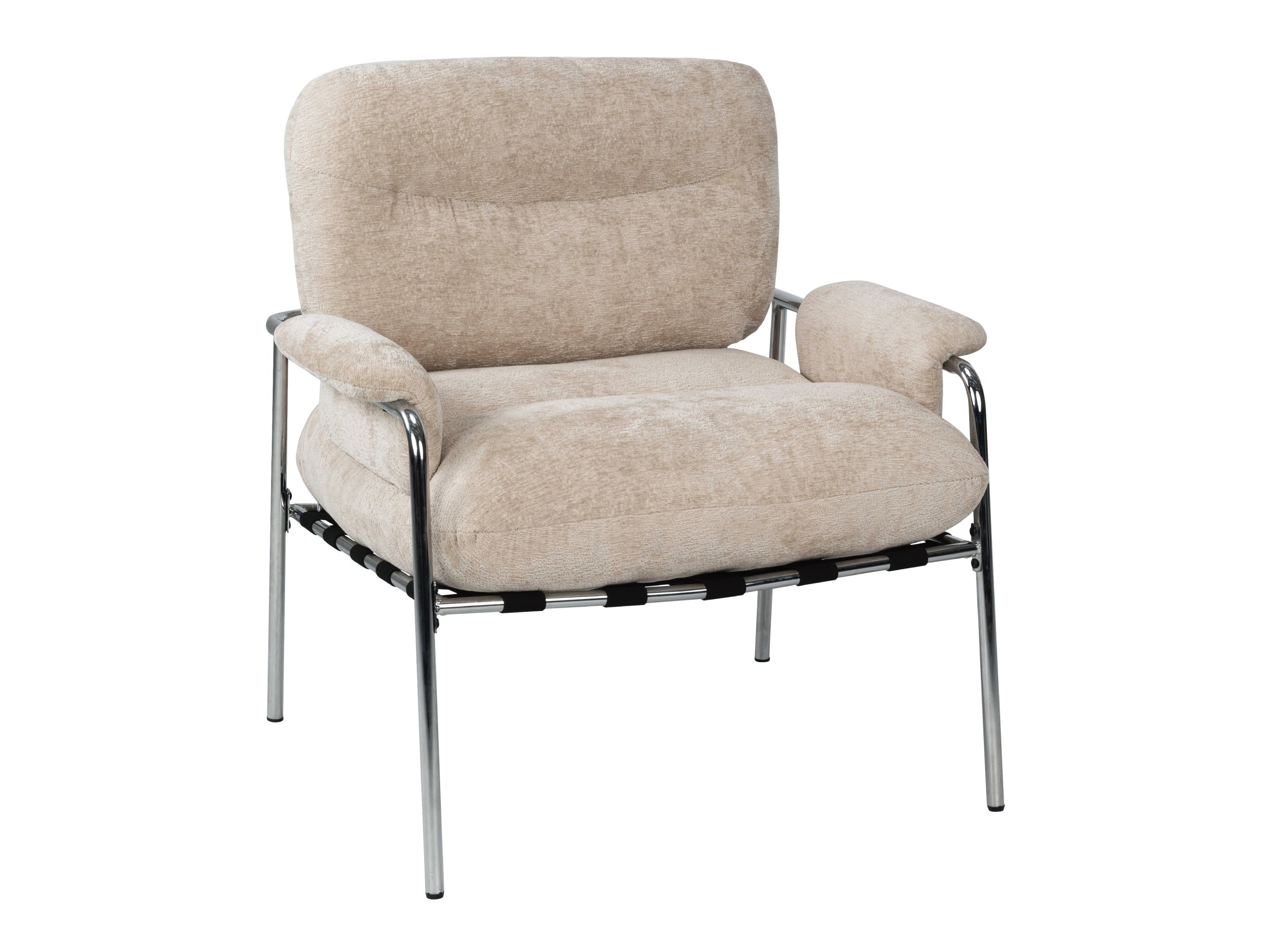 Fotelj Burleson 344 (Bež + Srebrna)