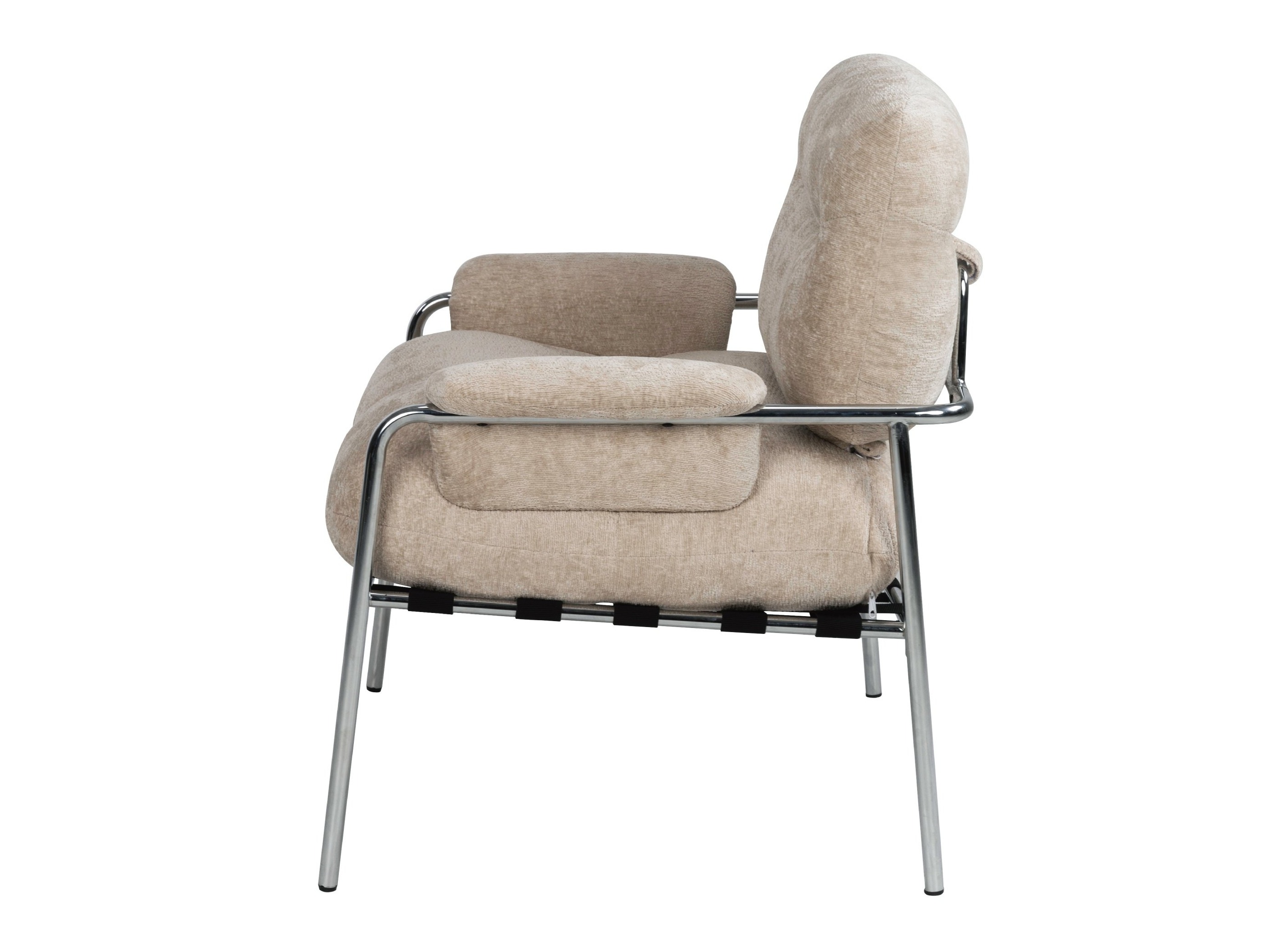 Fotelj Burleson 344 (Bež + Srebrna)