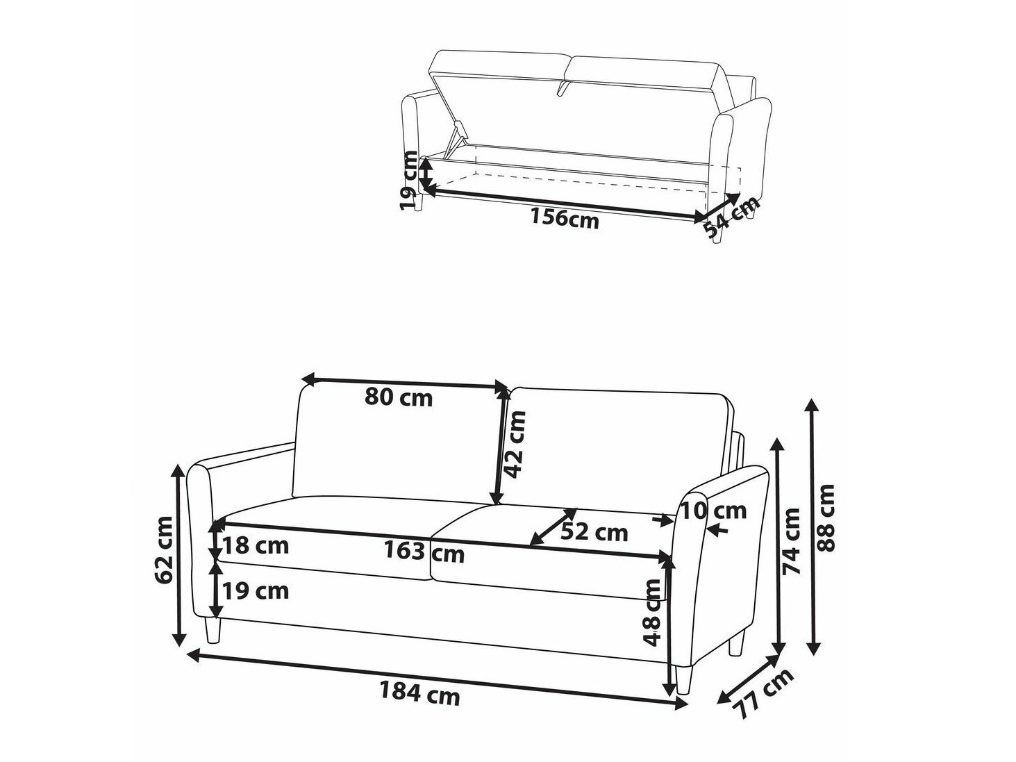 Kavč Berwyn 2721 (Modra)