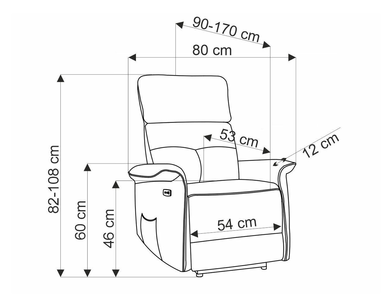 Fotelj s počivalnikom Houston 1979 (Bež)