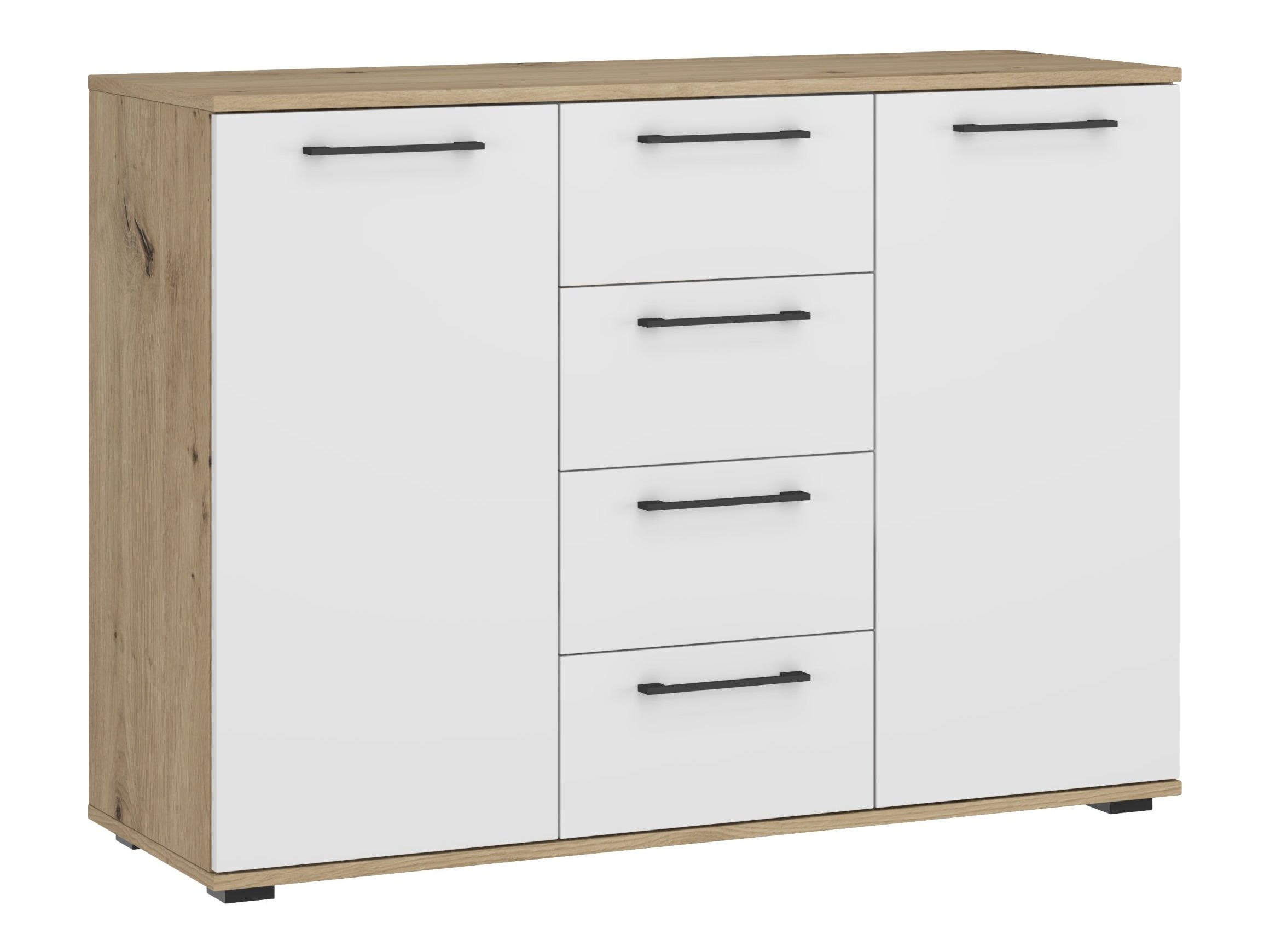 Komoda Houston 1977 (Bela + Artisan hrast)