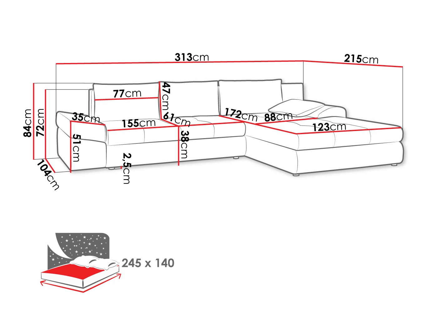 Kotna garnitura Memoria (Inari 95)