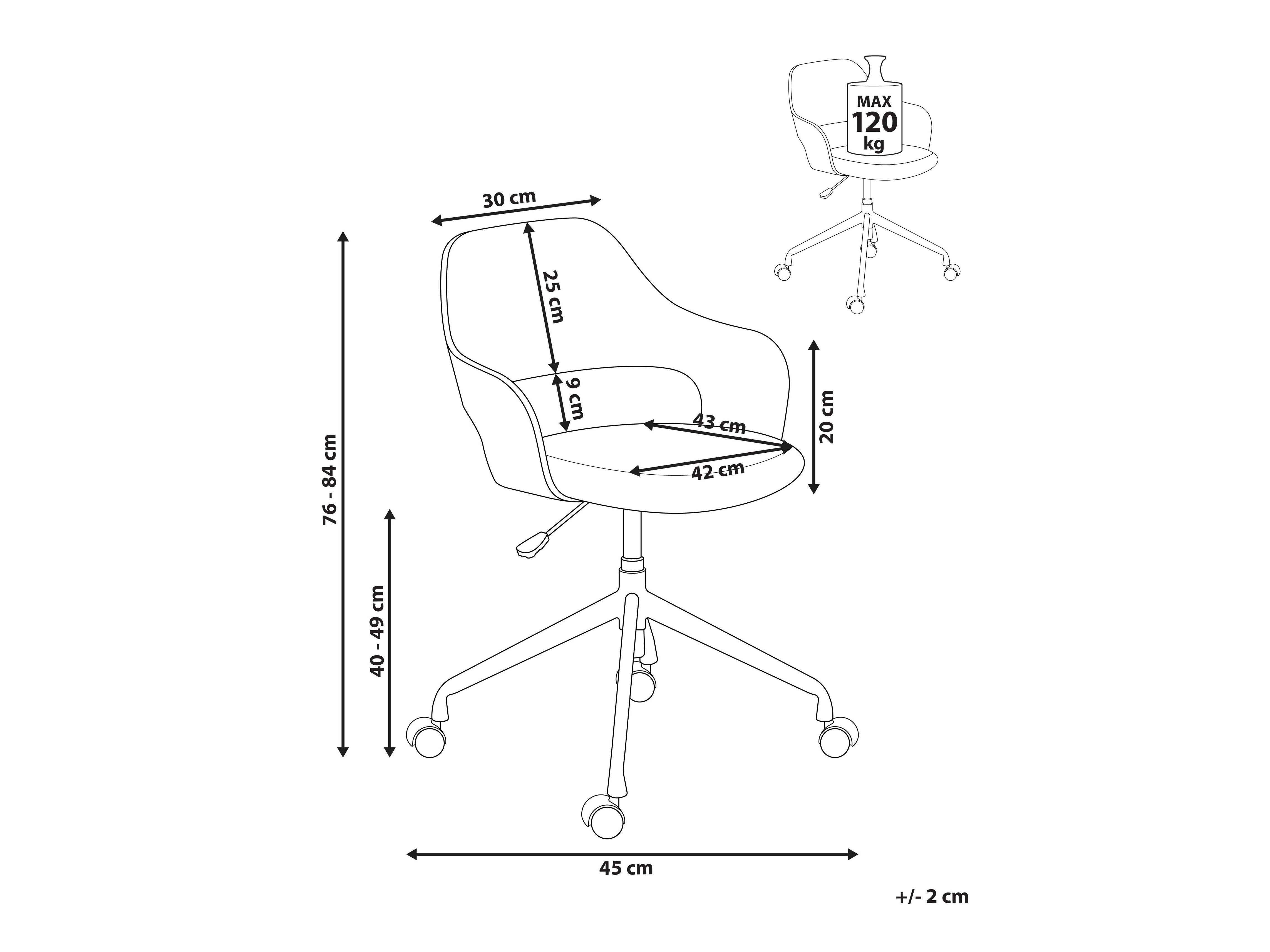 Pisarniški stol Berwyn 2727 (Svetlo bež)