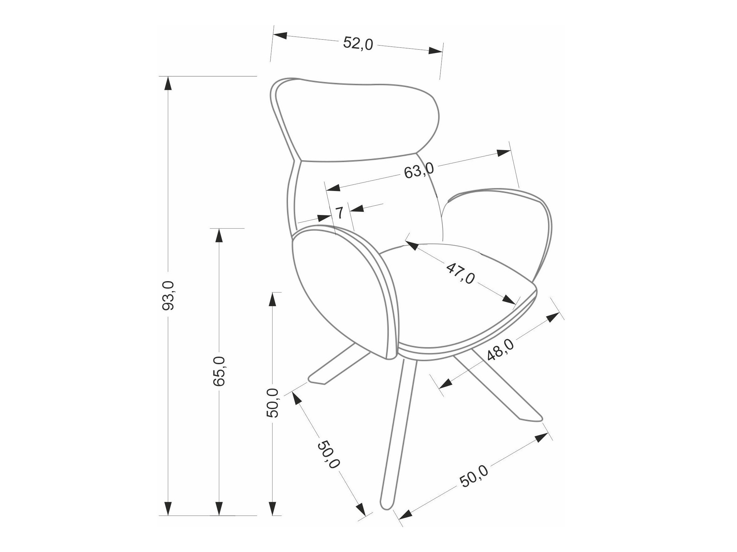 Stol Houston 2041 (Bež + Oreh)