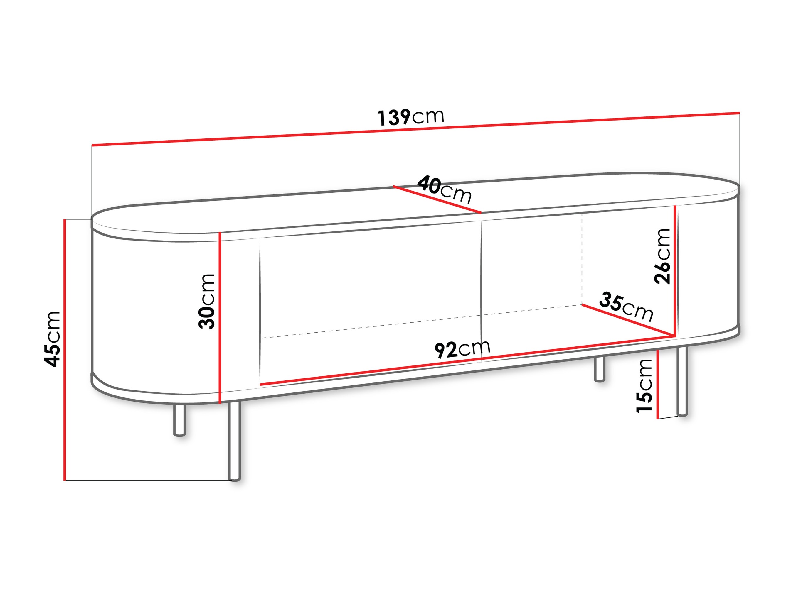 TV-omarica Comfivo Livtena 102 (Črni marmor + Črna)