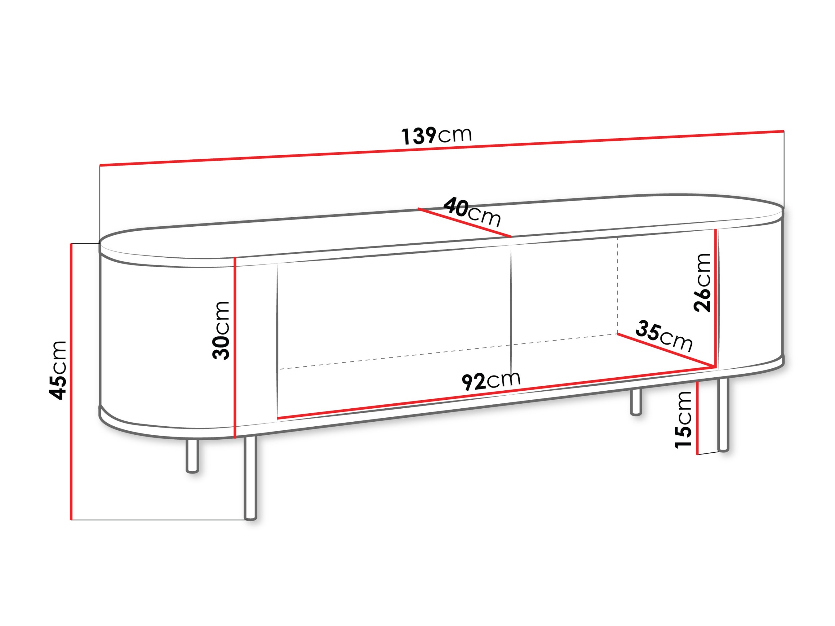 TV-omarica Comfivo Livtena (Beli marmor + Zlata)