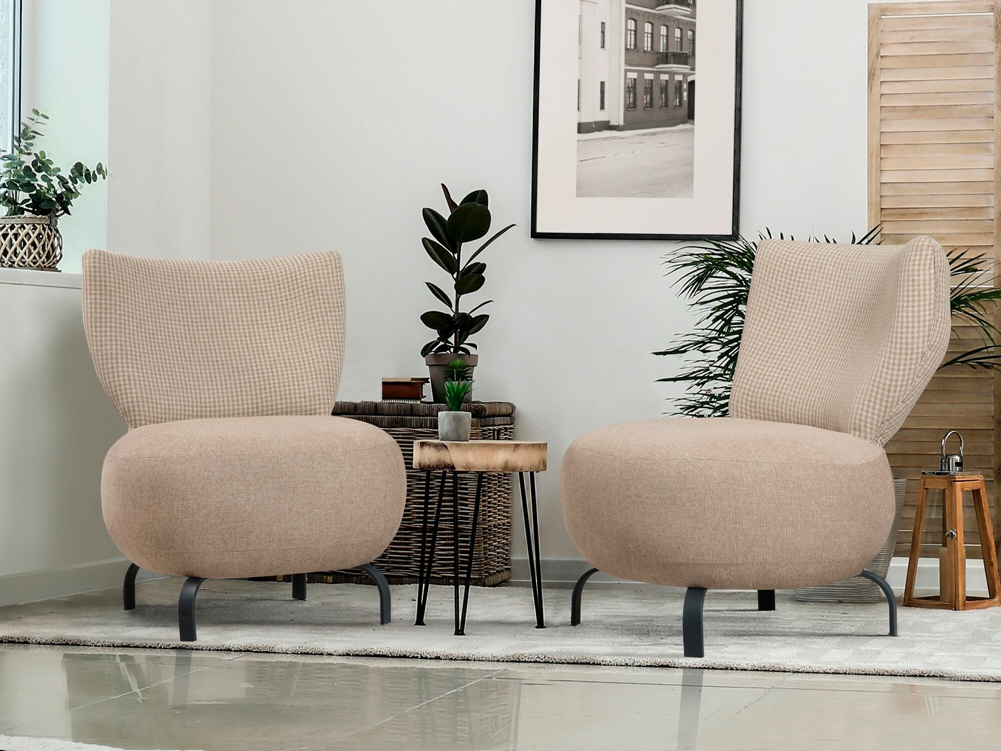 Fotelj Altadena 609 (Svetlo rjava)