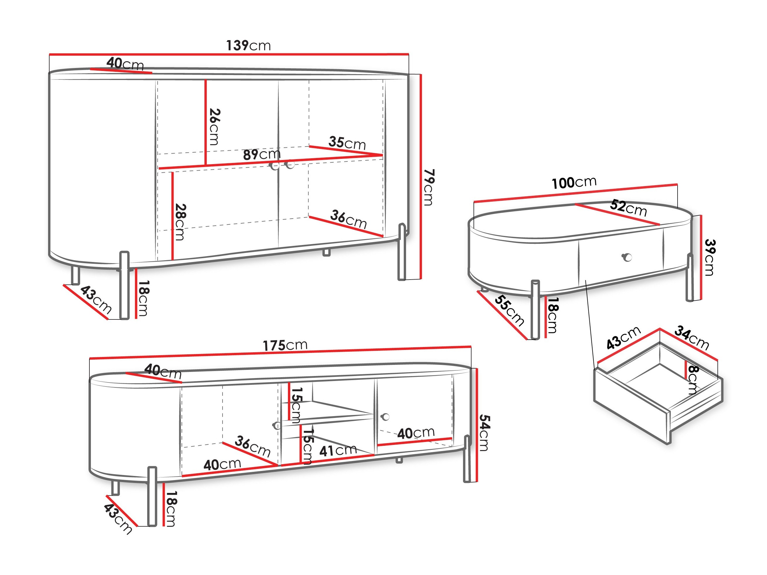 Komplet za dnevno sobo Comfivo Mirsoni 104