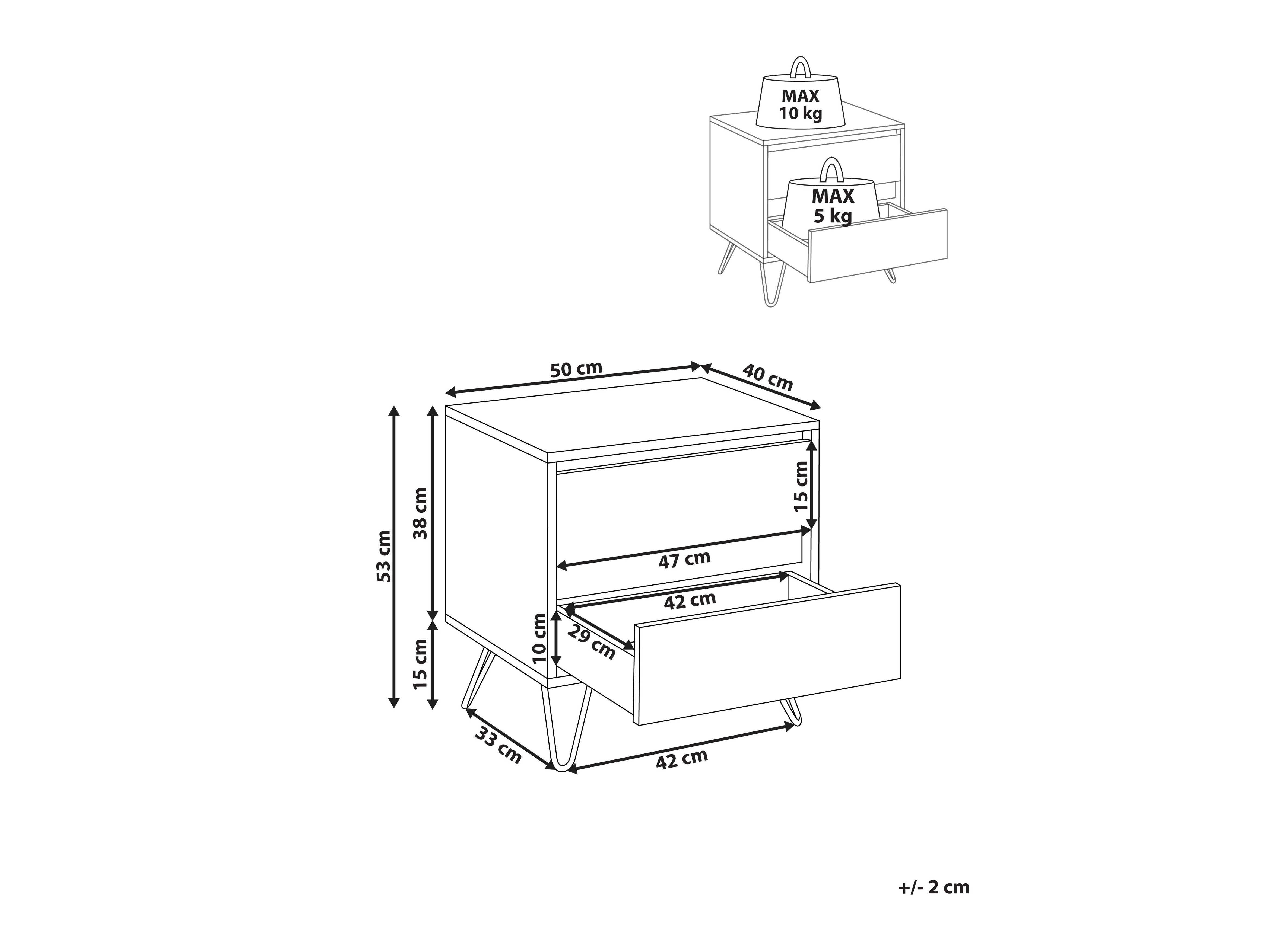 Nočna omarica Berwyn 2733
