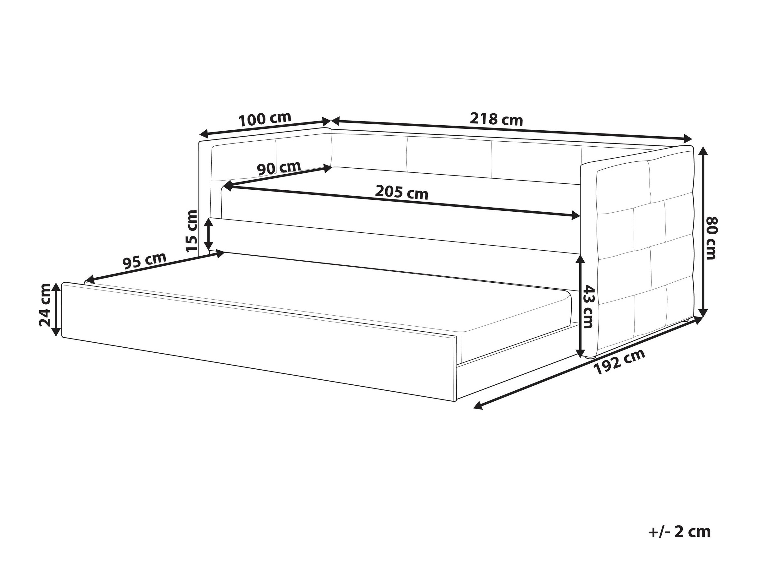 Postelja Berwyn 1271 (Bela)