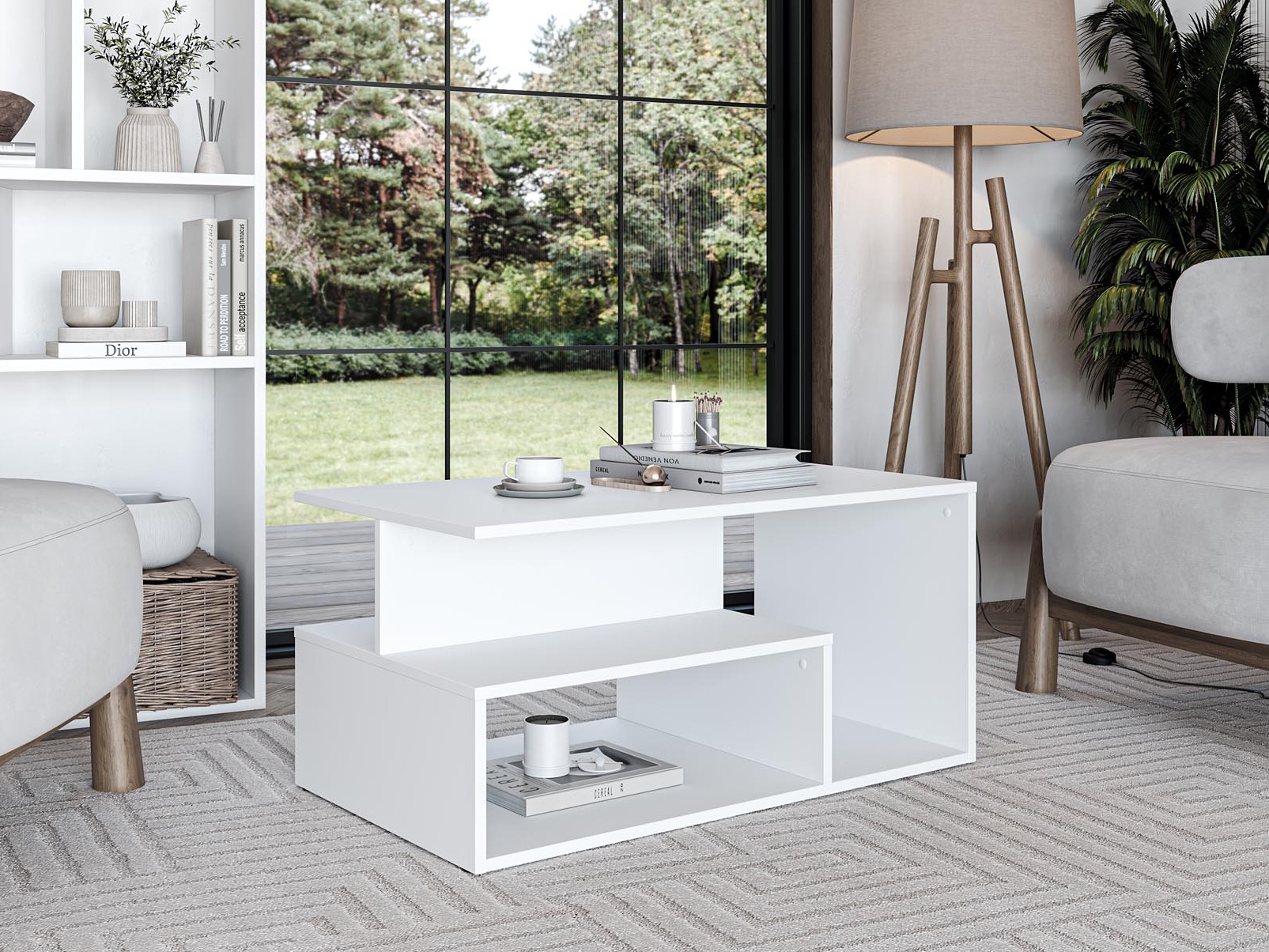 Klubska mizica Houston 1991 (Bela)