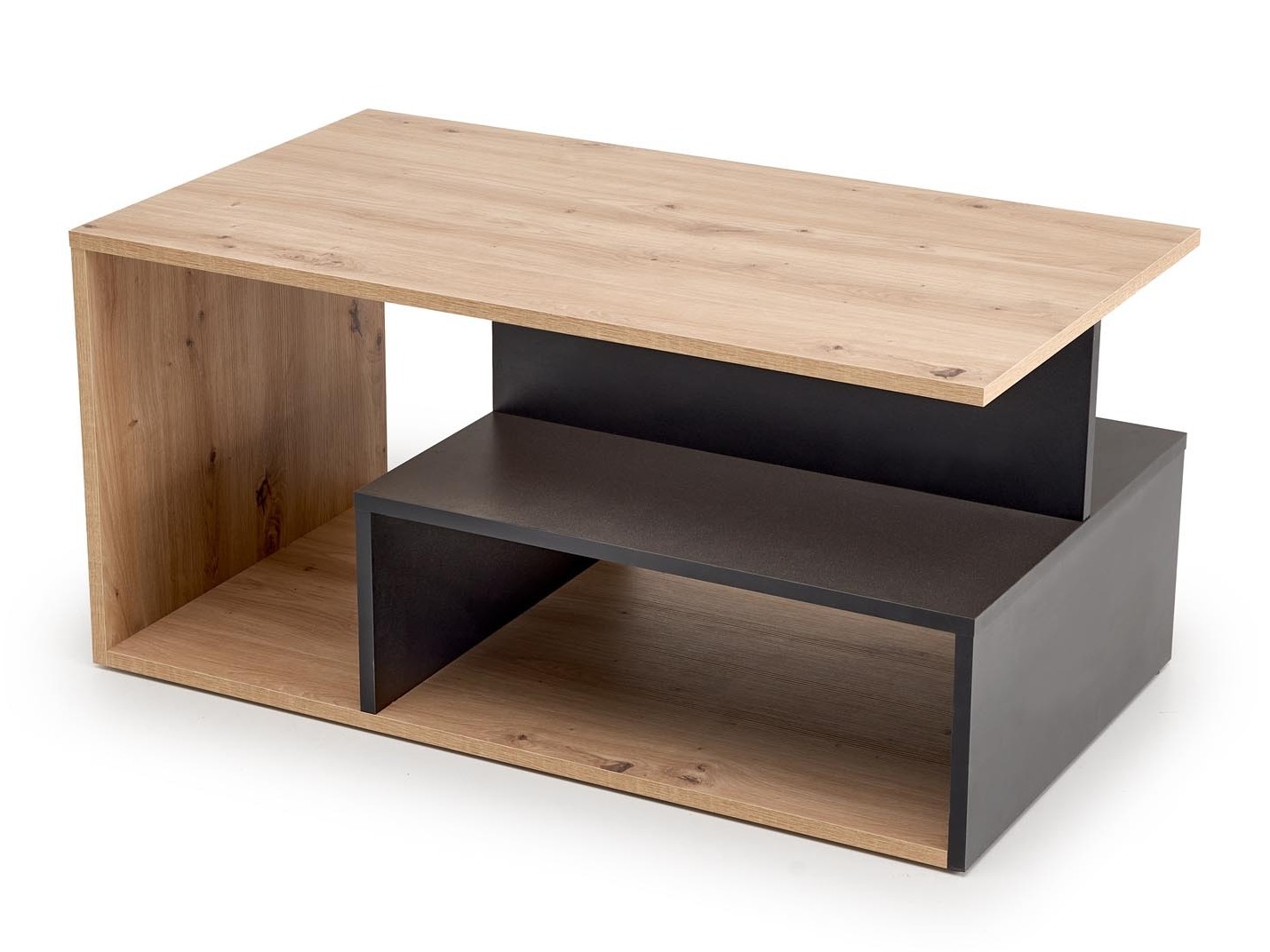 Klubska mizica Houston 1991 (Črna + Artisan hrast)