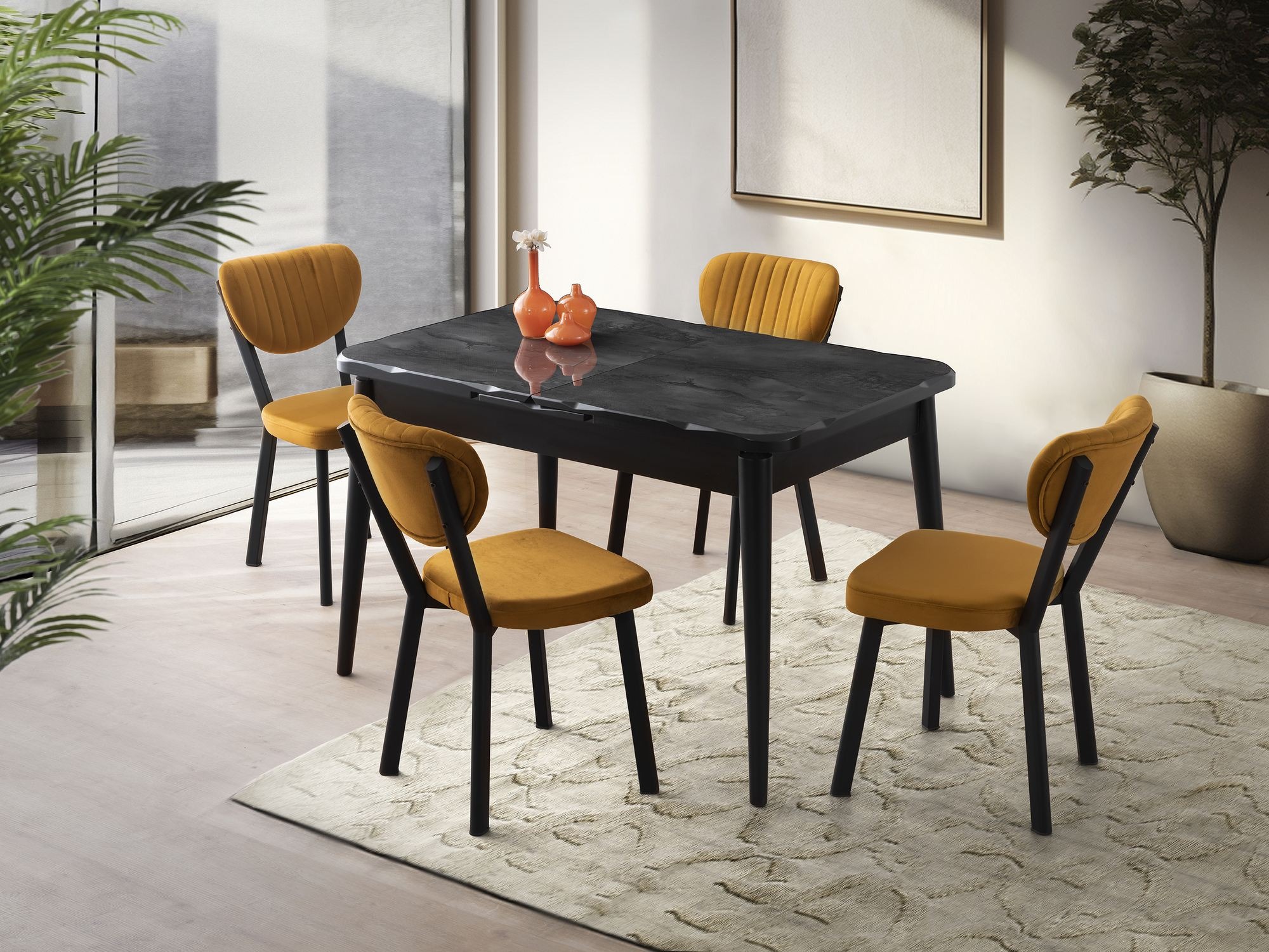 Miza Kailua 2620 (Črni marmor)