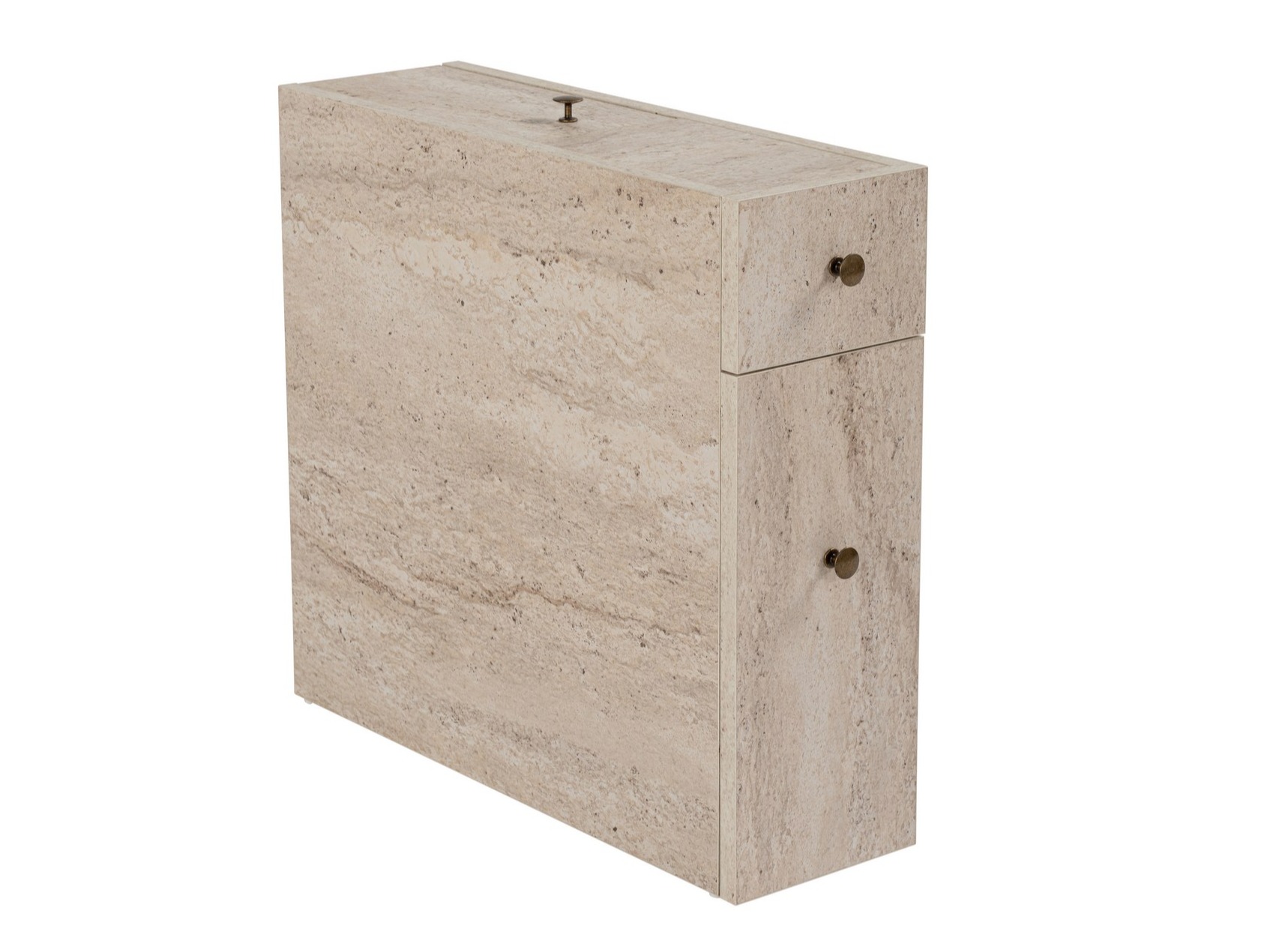 Prostostoječa Kopalniška omarica Kailua 183 (Svetel travertin)