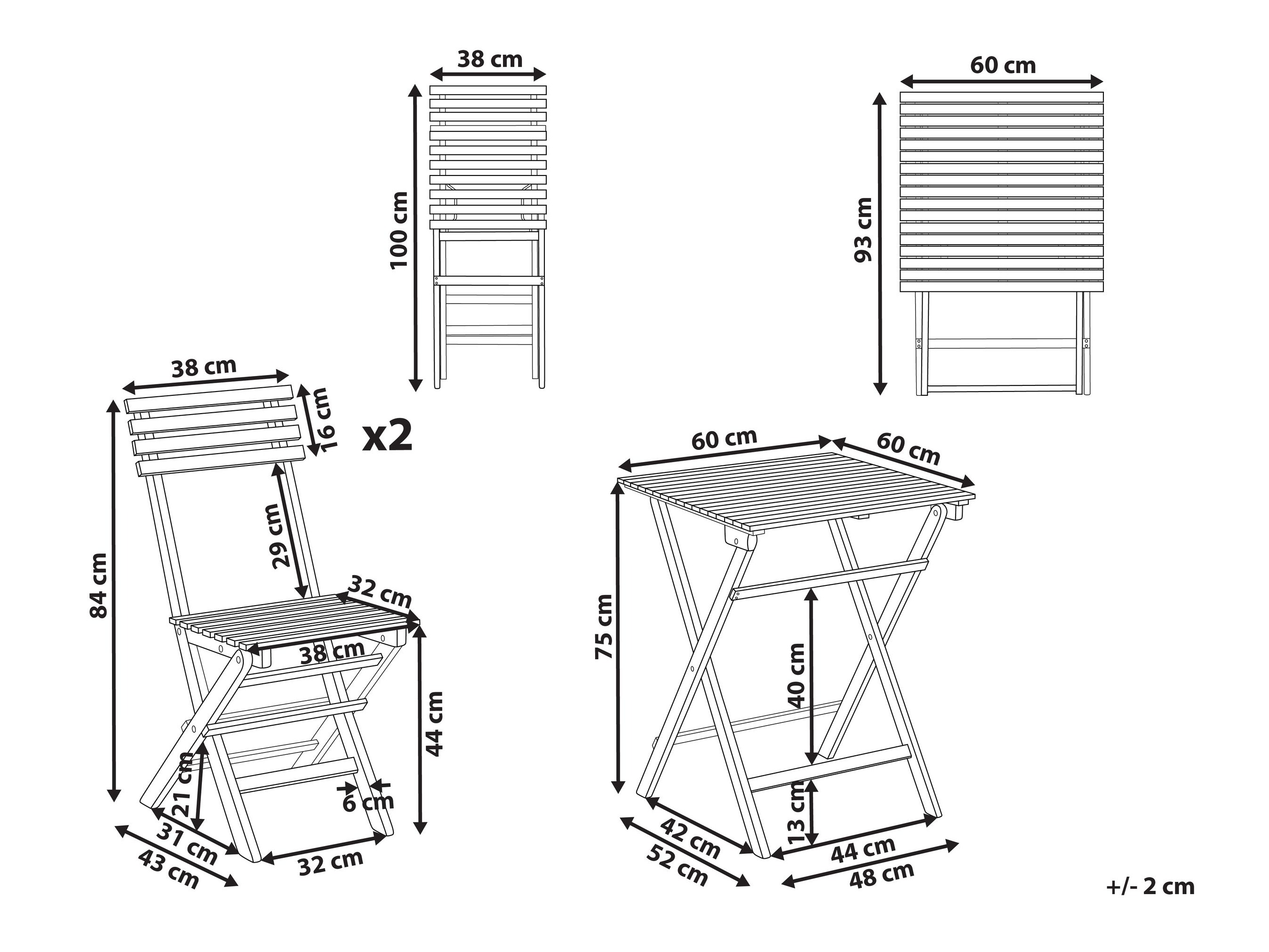 Balkonska garnitura Berwyn 2740
