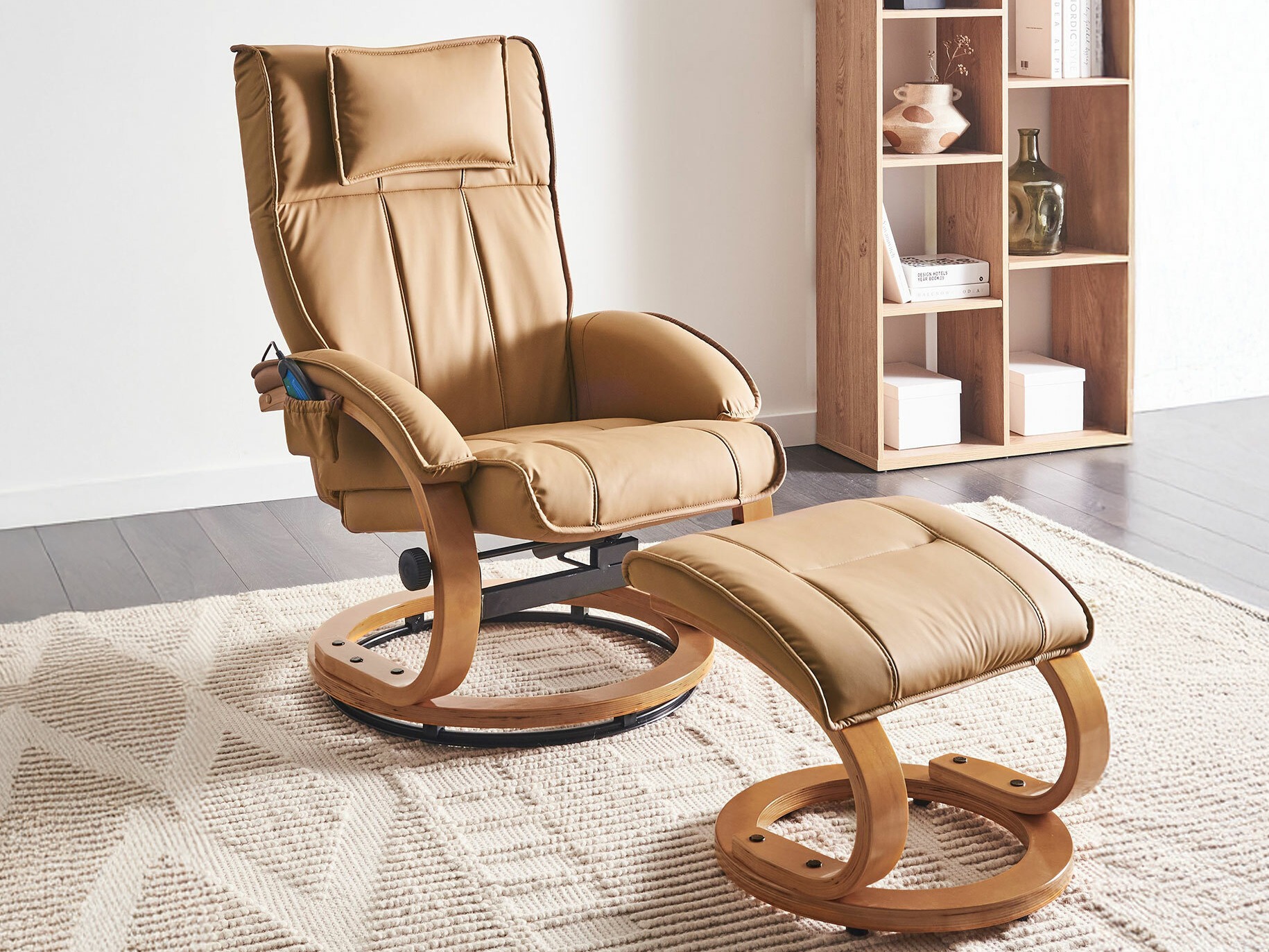 Fotelj Berwyn 2736 (Svetlo rjava)