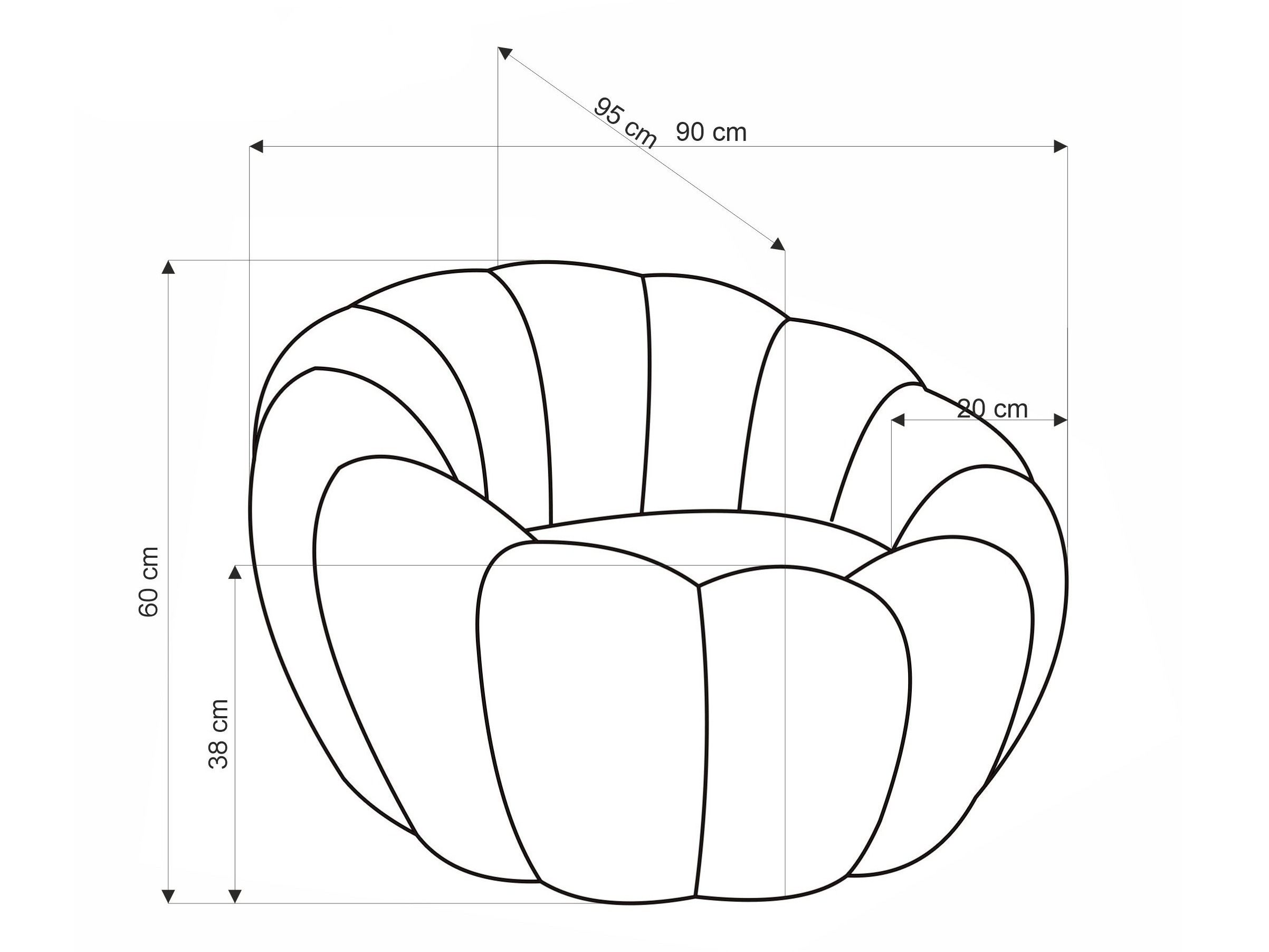 Fotelj Houston Lana (Krema)