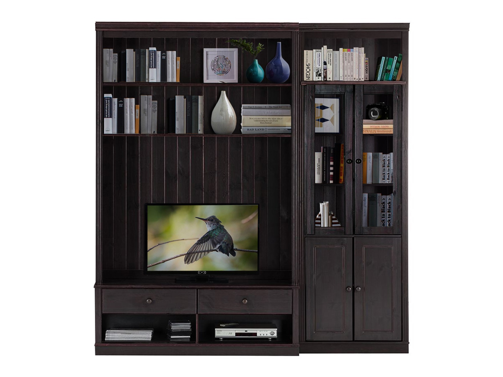 Komplet za dnevno sobo Saltoro 124 (Temno rjava)