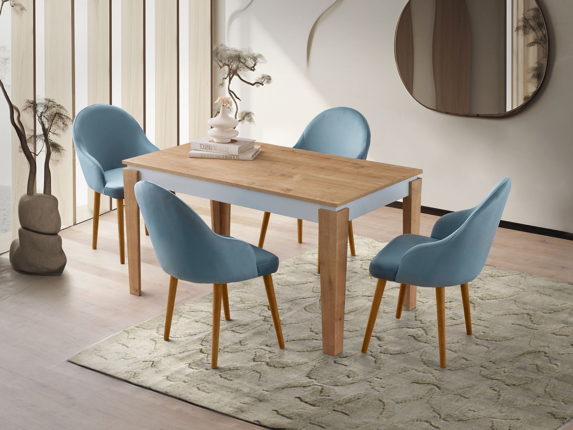 Miza Kailua 2625 (Hrast + Bela)