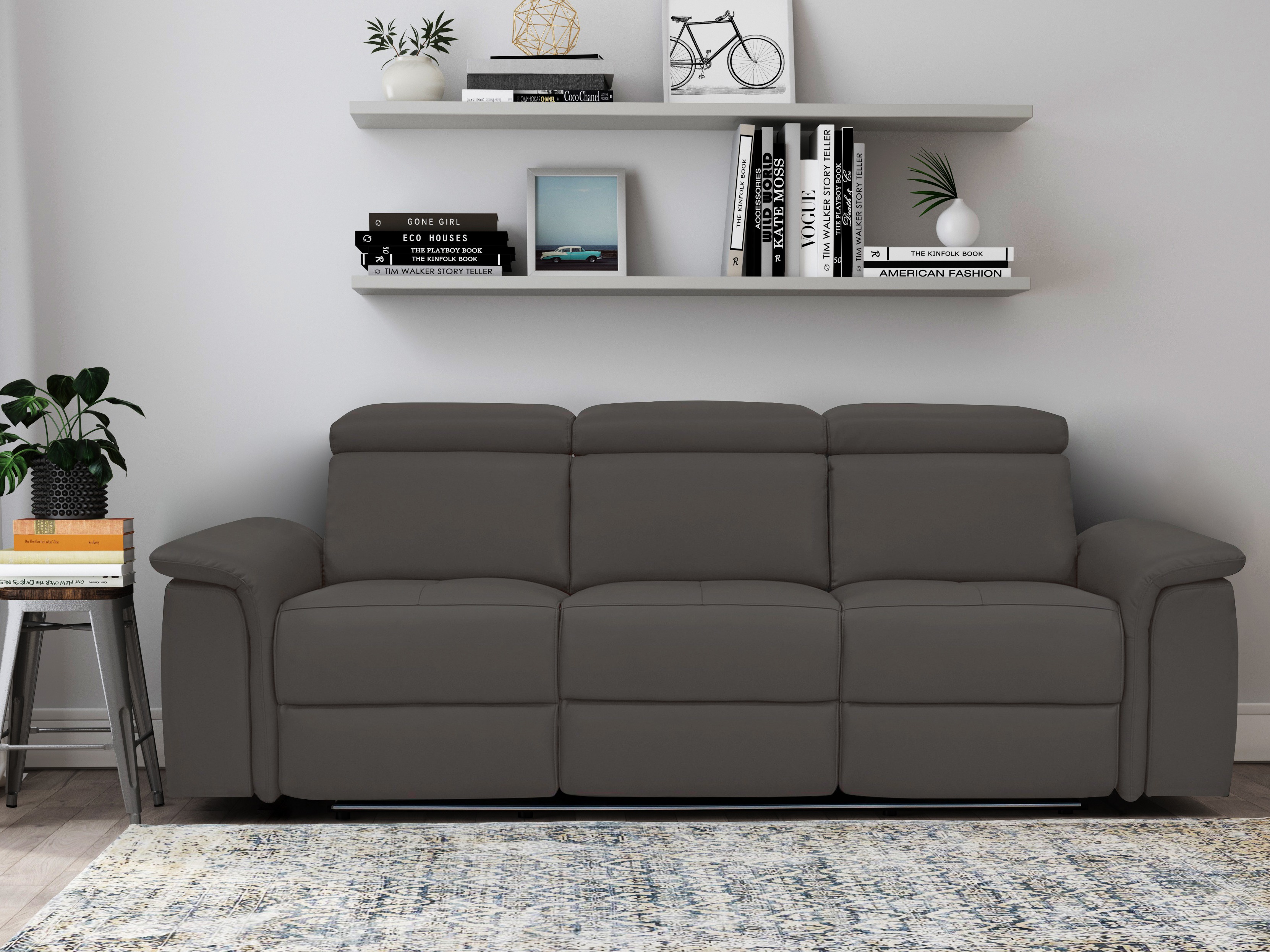 Kavč s počivalnikom Denton 1363 (Rjava)