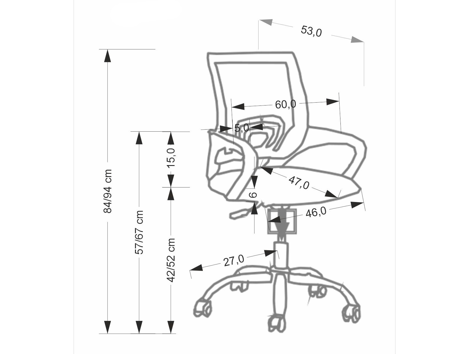 Pisarniški stol Houston 2000