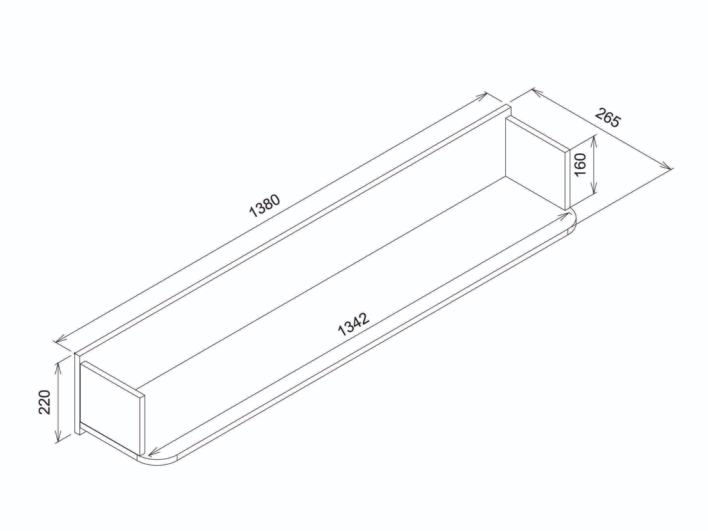 Stenska polica Levliva 112