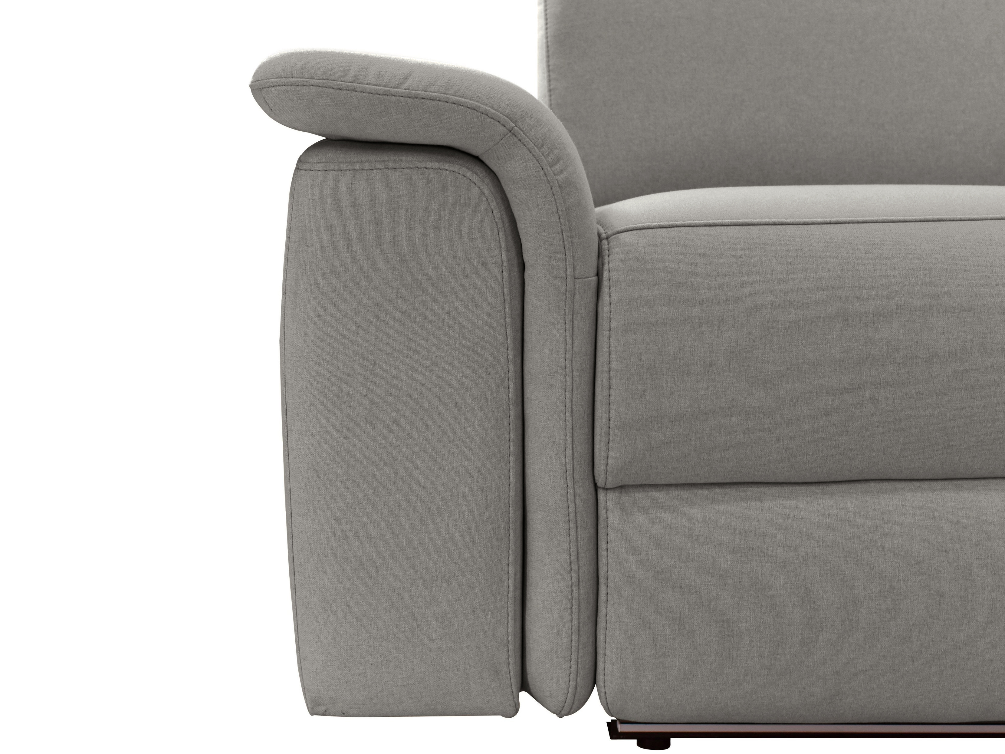 Kavč s počivalnikom Denton 1485 (Svetlo siva)