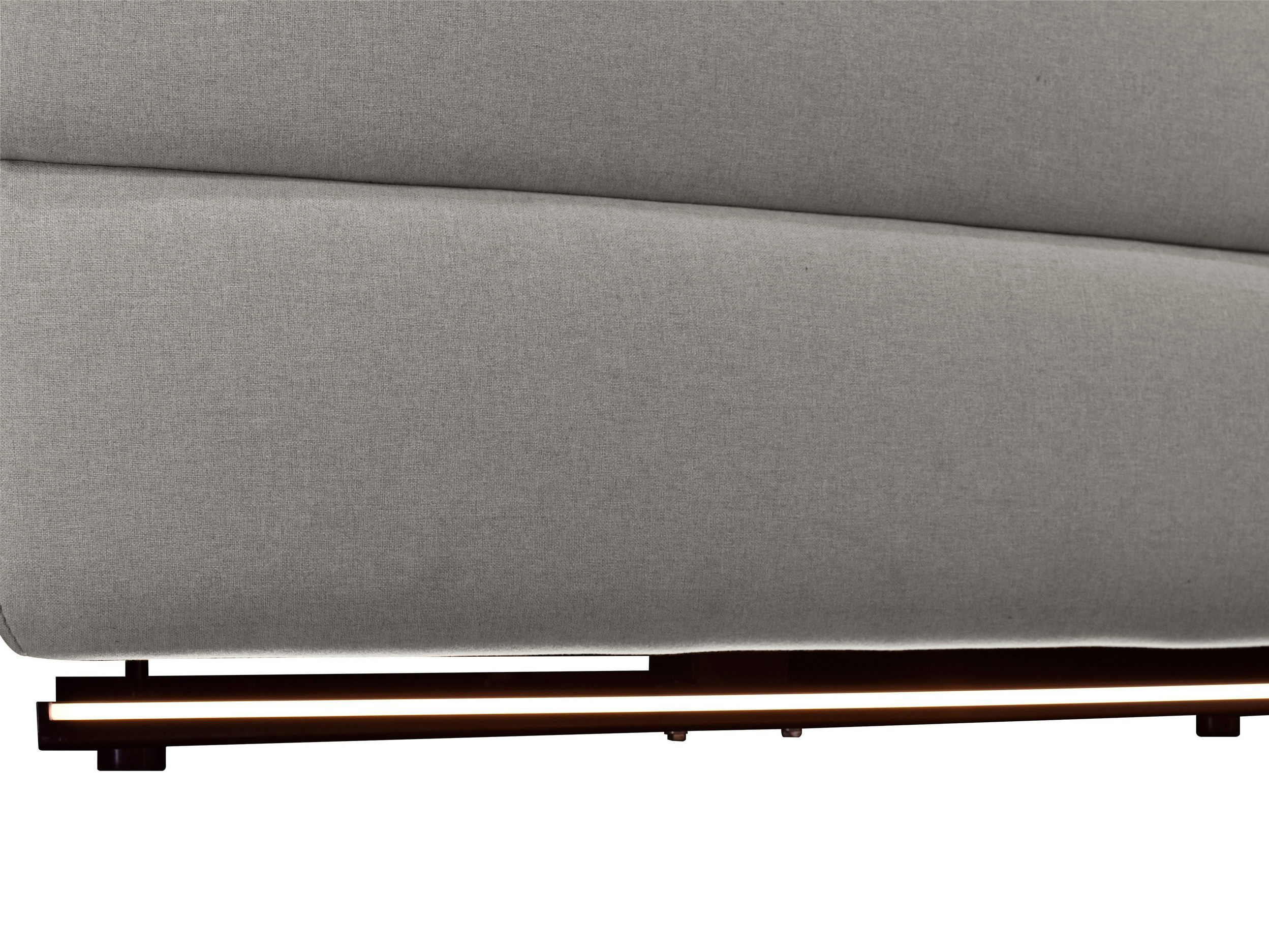 Kavč s počivalnikom Denton 1485 (Svetlo siva)